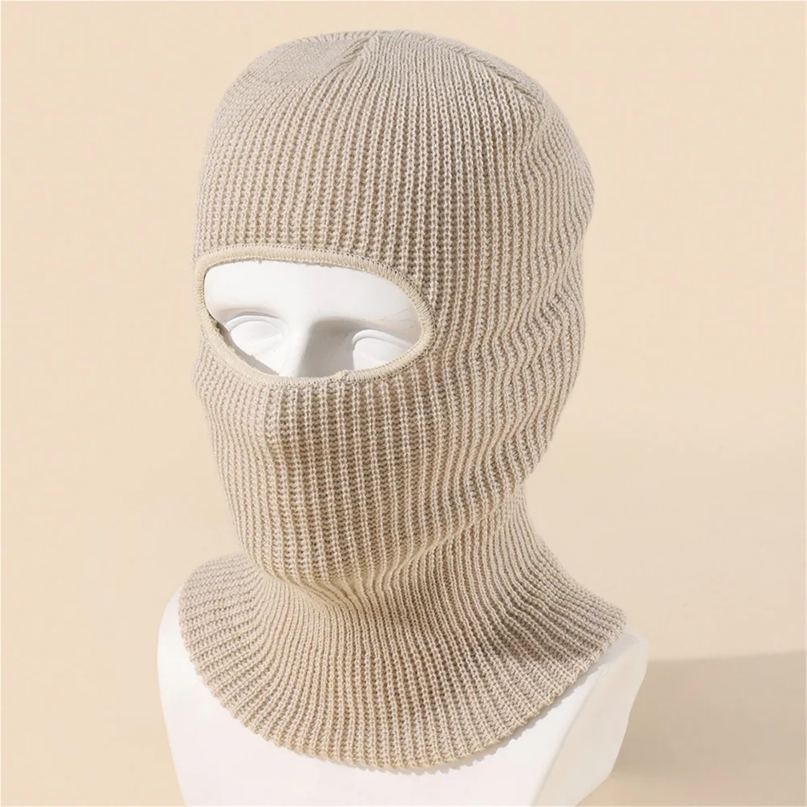 2Pcs Full Face Cover Ski Mask Hat Knitted Hats Outdoor Cycling Ear Protection Beanies Men Per Ciclismo Sci