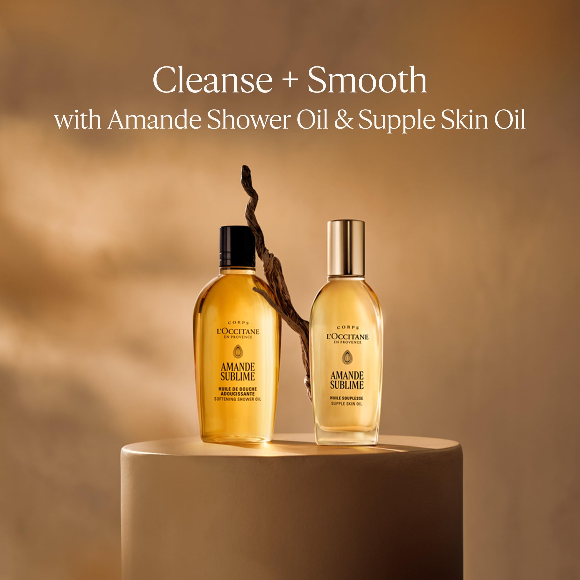 L'OCCITANE - Uzupełnienie migdałowego olejku pod prysznic (Amande Sublime) - 500 ml - Wygładza i ujędrnia - Wyprodukowano we Francji