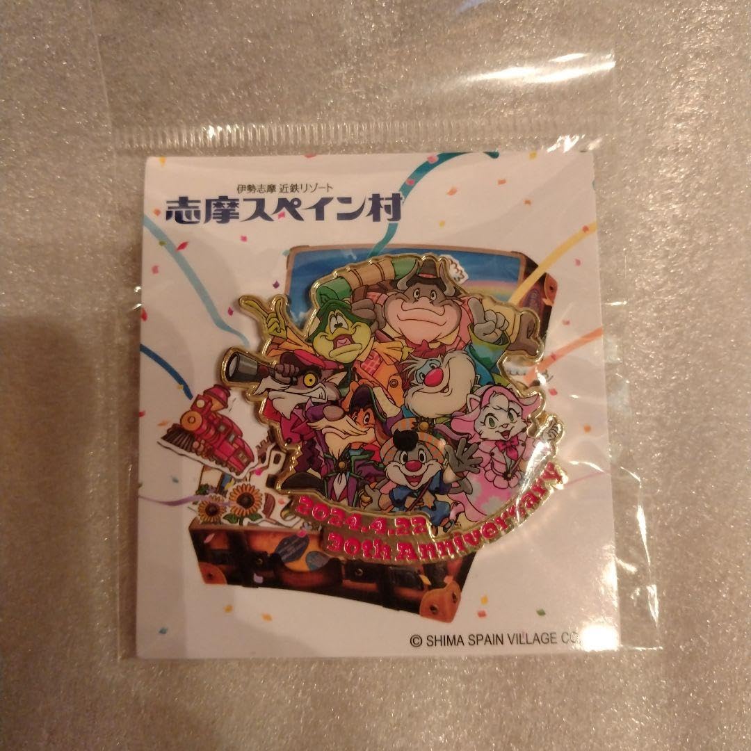 Amazon.co.jp: 志摩スペイン村 30周年記念 限定ピンバッジ UKUWRCBY