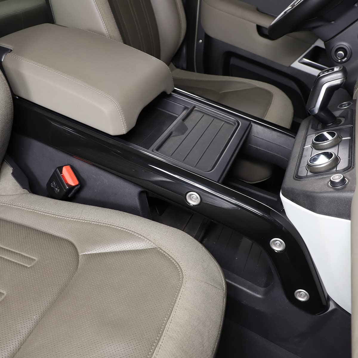 2 szt. ABS plastikowa konsola środkowa zmiany biegów boczne paski dekoracyjne do Land Rover Defender 90 110 130 2020-2023 akcesoria samochodowe