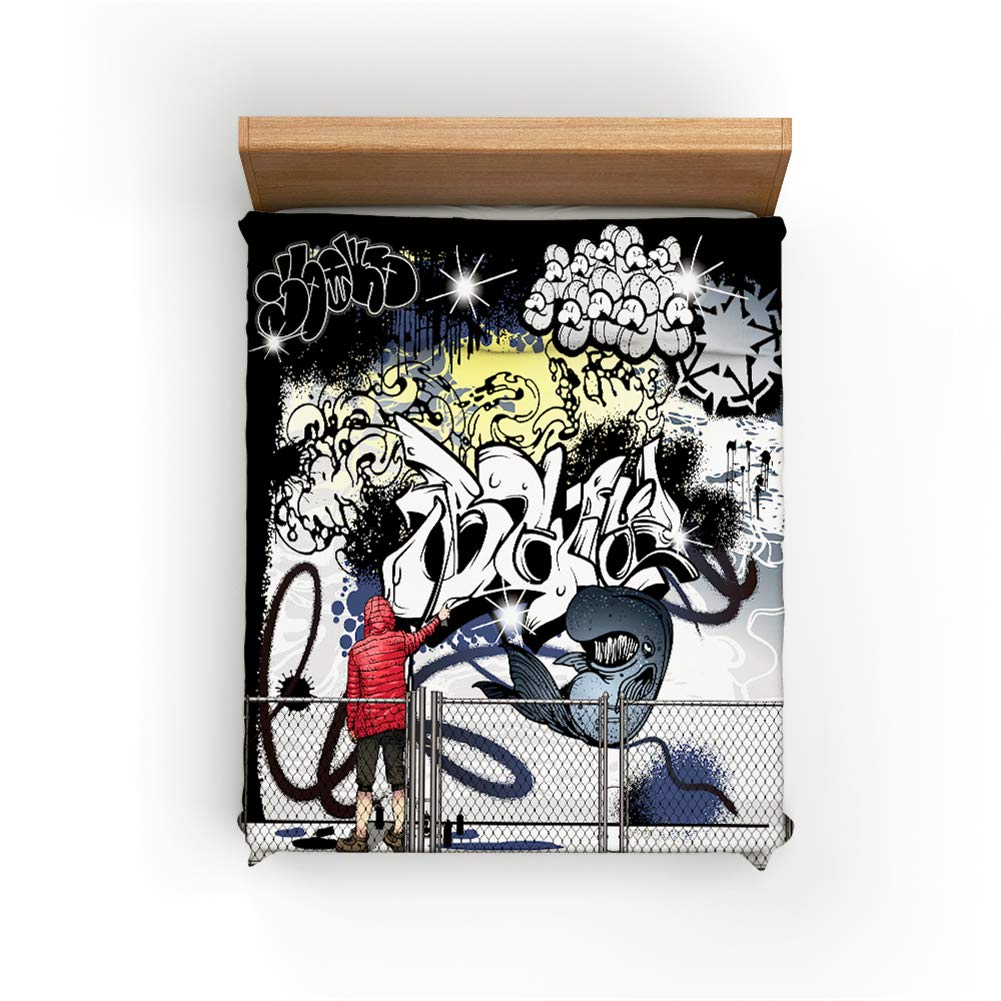 Homewish Copripiumino 140 x 200 cm con 1 federa per cuscino, set di