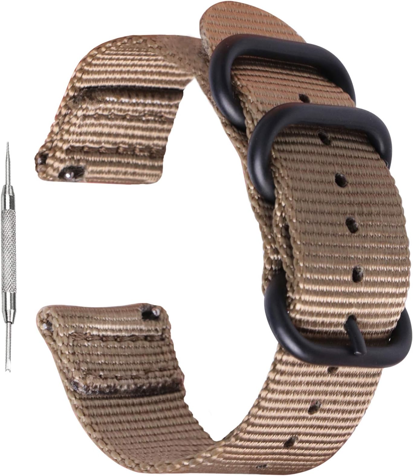 Zeit Diktator18mm 20mm 22mm 24mm 26mm Quick Release Watch Band,Nylon Watch Strap for Men Women Optional Color