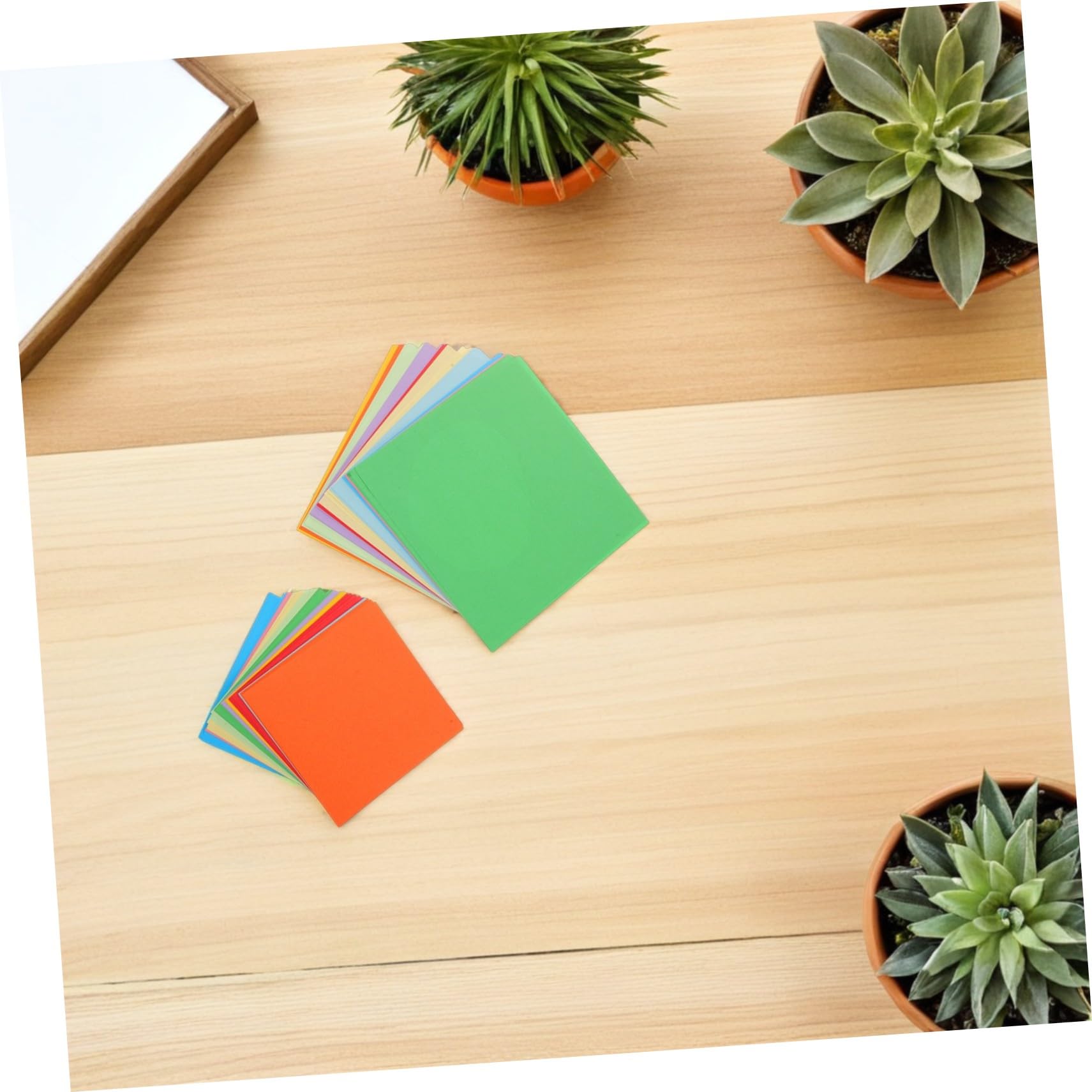 Tofficu Doppelseitiges Origami Papier Buntes Quadratisches Faltpapier für Vielseitig Verwendbar für DIY Bastelprojekte Kindergarten Kreative Handarbeit Einfache Handhabung