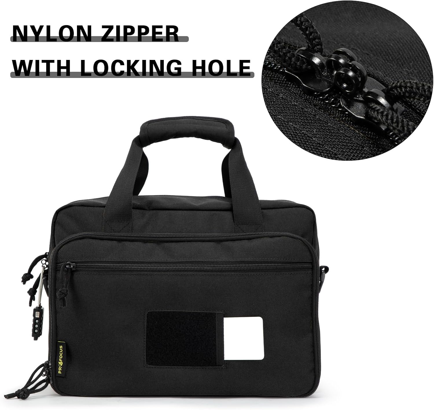 Small Range Bag For 2 Pistols Gun Range Bags For Handguns And Ammo Dual Pistol Handgun Revolver Hunting Bag Gun Carrying Case/Lockable Zippers - Image 3