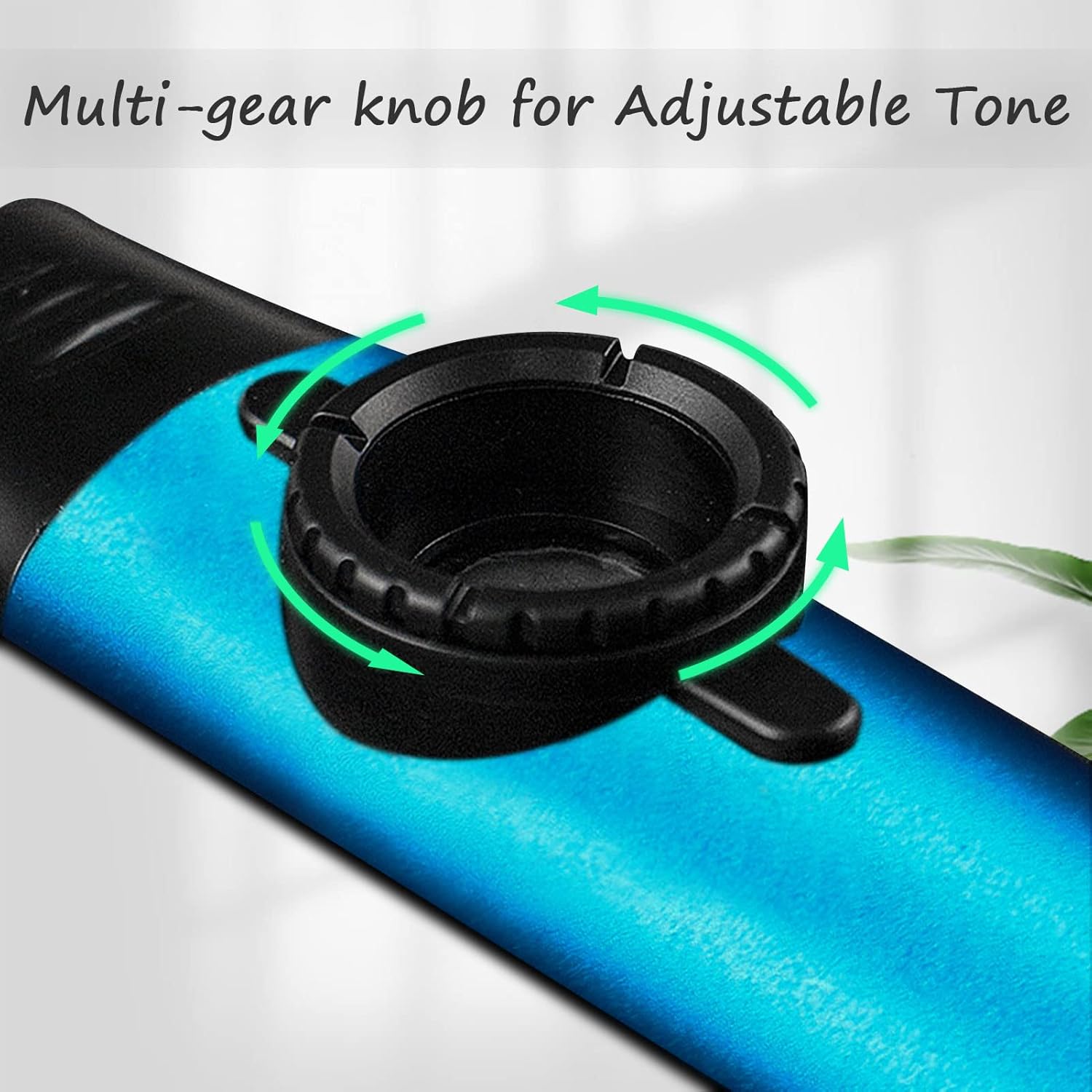 Electric Kazoos for Adults,Metal Kazoo with 5 Flute Diaphragms,Kazoos with Adjustable Tone for Guitar, Ukulele, Violin, Piano, Keyboard,Mini Kazoos Musical Instruments Bulk (Electric Blue)