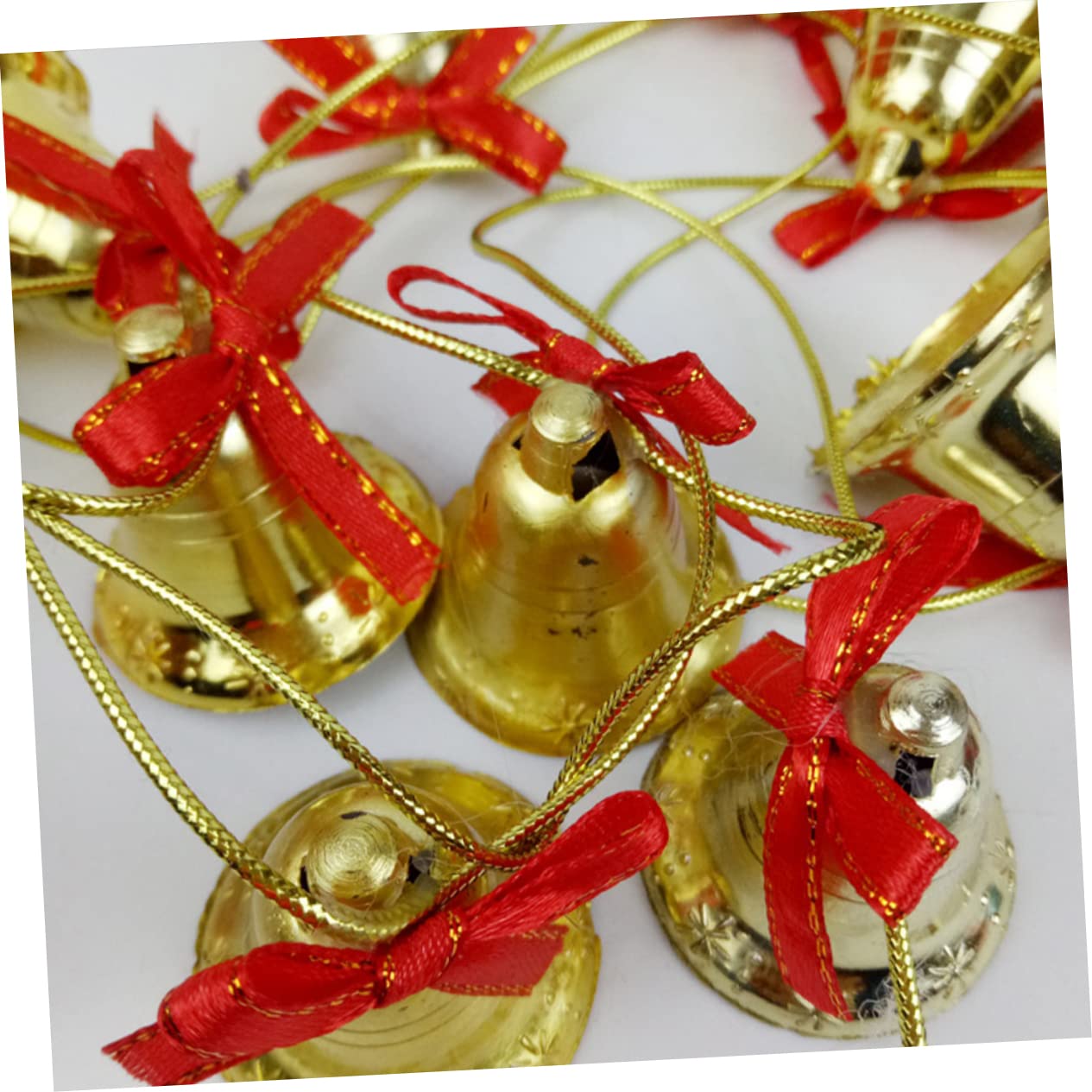 Decorazioni natalizie a forma di campana, 1 campana natalizia appesa, fiocco natalizio con campanelle, albero di Natale
