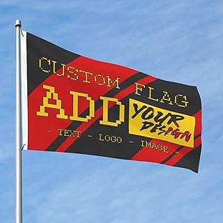 Custom Flag Personalized Flag 4x6FT Custom Outdoors Flag Upload Image/Logo/Text Design Your Flag For Festivals Birthday Ceremony Double sided (4x6FT Double sided)