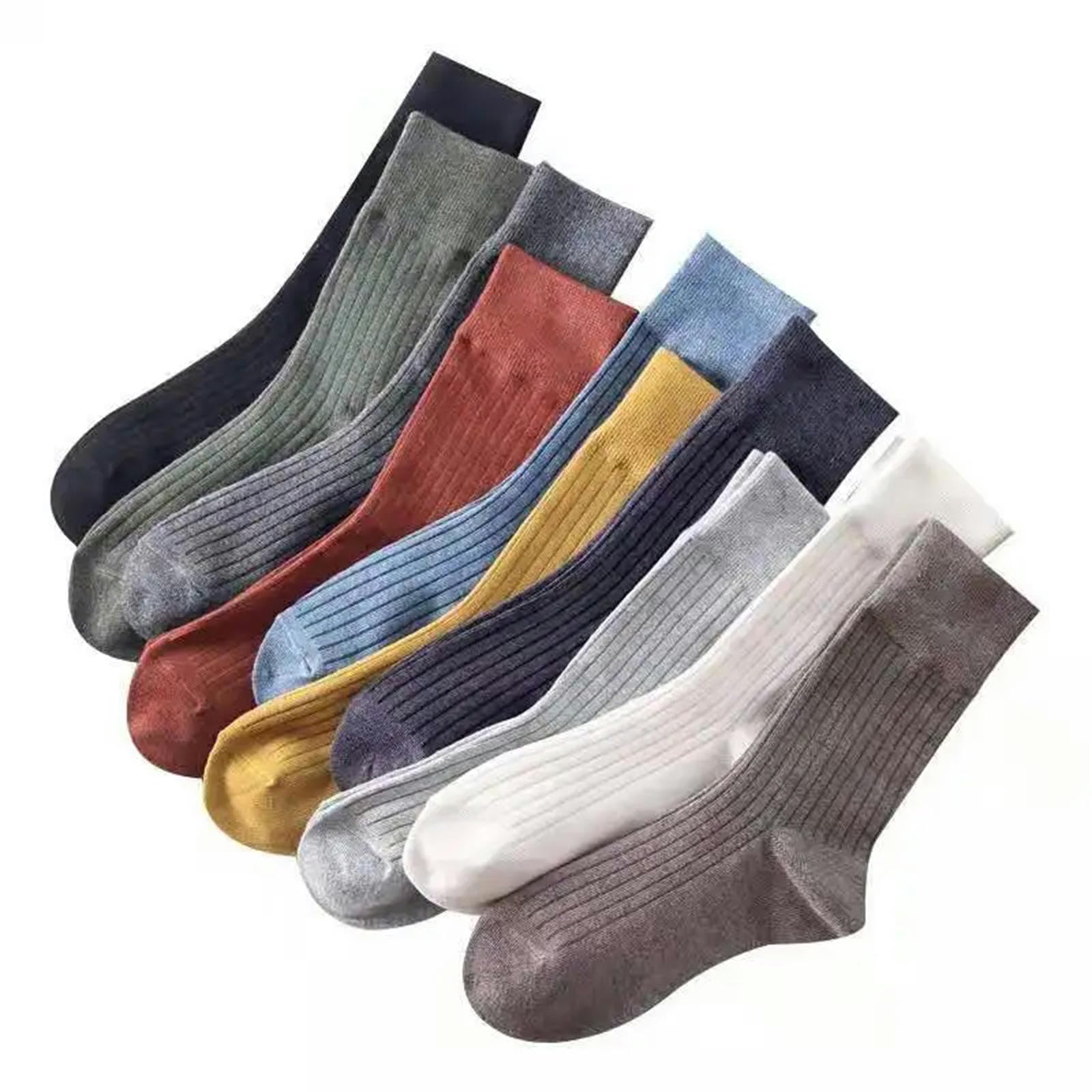 Calcetines Hombre Autumn Winter Fashion Cotton Women Women Socks Solid Long Calcetines