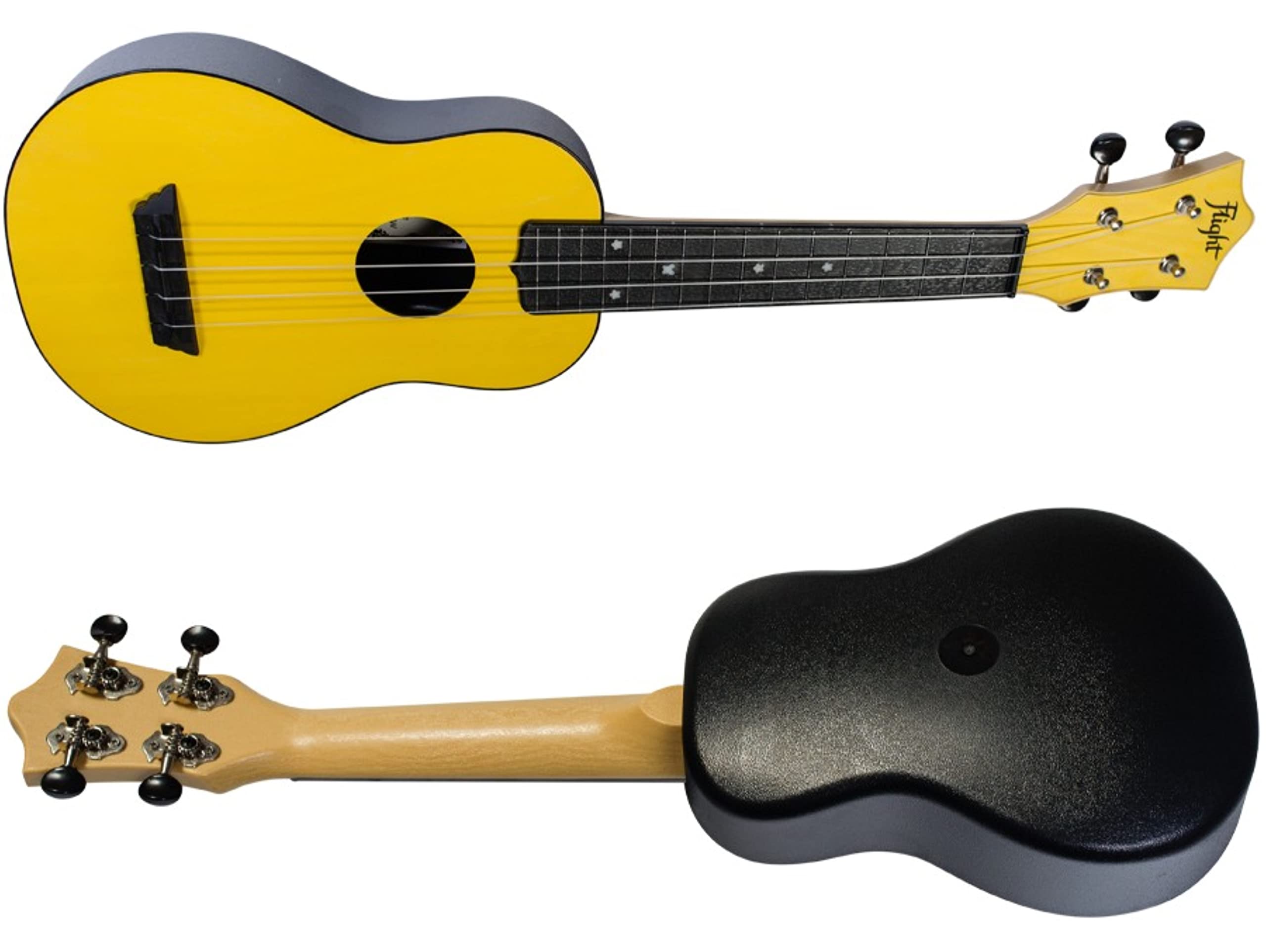 Flight, 4-String Travel Series Soprano Ukulele, Yellow (TUS-35YW)