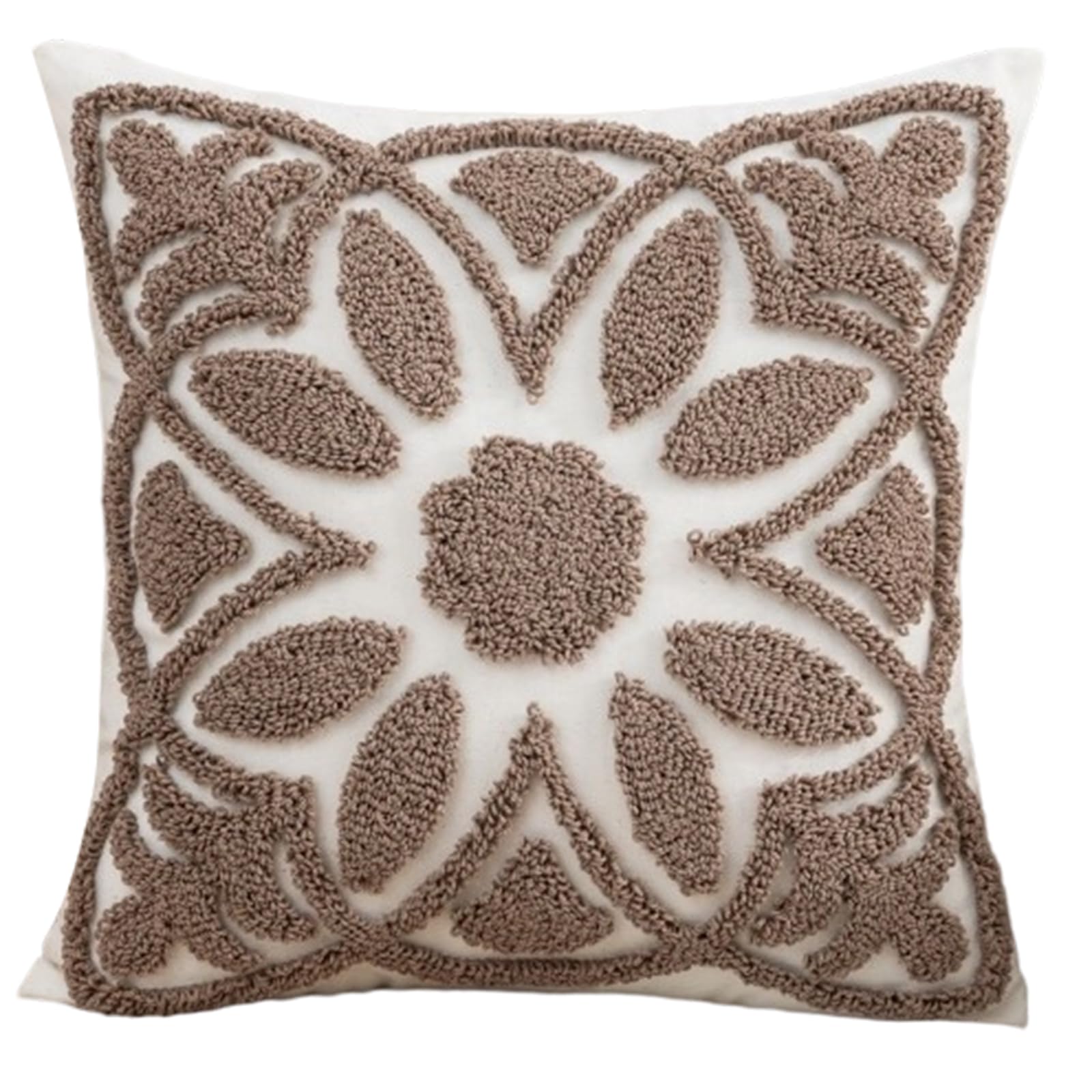 Jazuaiao Modern Geometric Tufted Throw Pillowcase Soft Cotton Linen Fabric Decorative Square Cushion Cover Home Accent Decors Modern Pillow Cover