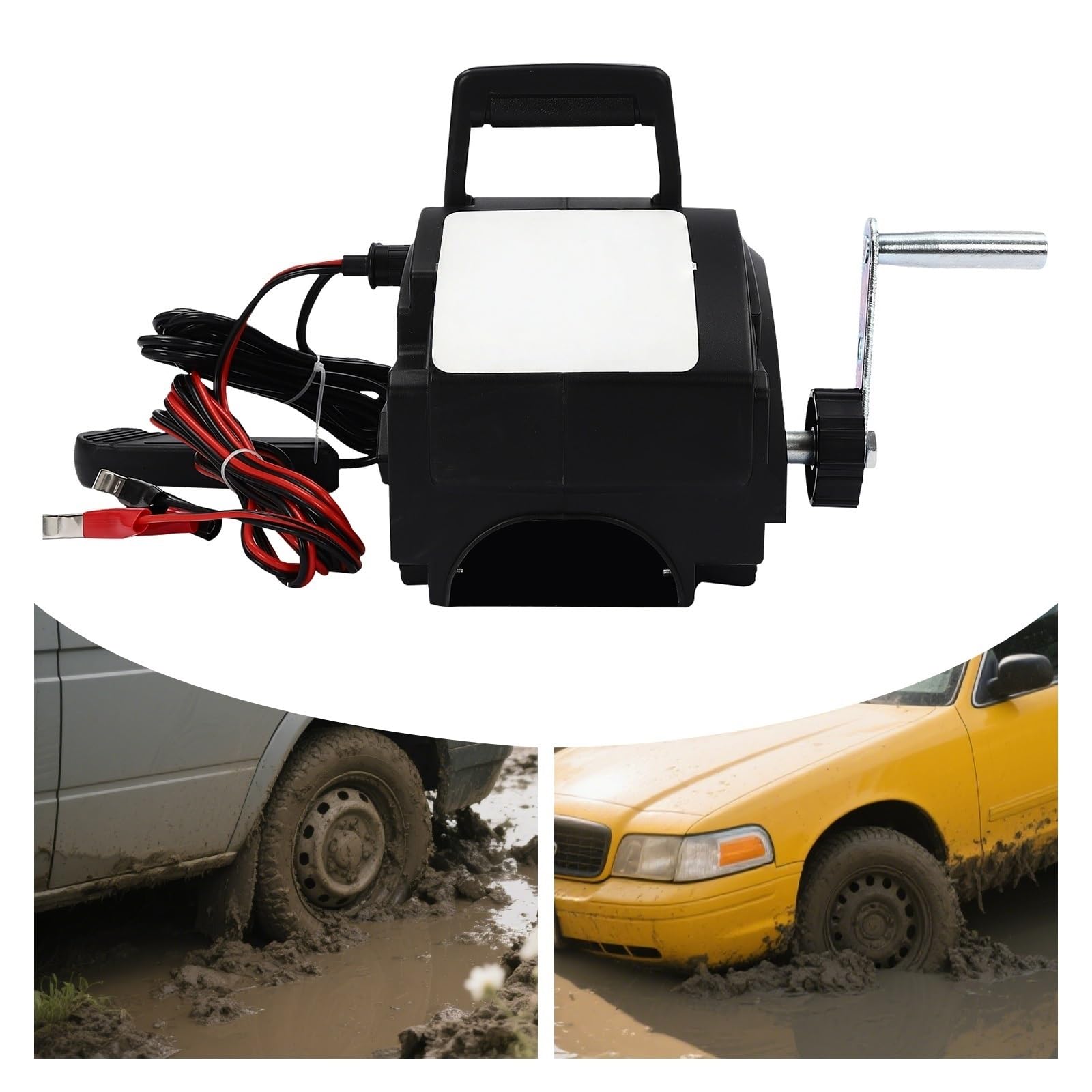 Paranco elettrico cavo Verricello Elettrico 12V 300W 2721kg Forza Di Trazione 2267kg Tiro Galleggiante Con Corda In Acciaio Da 9,2 M For Camion Rimorchio For Barche Marine