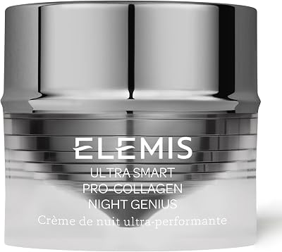 ELEMIS ULTRA SMART Pro-Collagen Night Genius | Powerful Anti-Wrinkle Rich Recovery Cream Replenishes, Rejuvenates, and Firms Skin Overnight