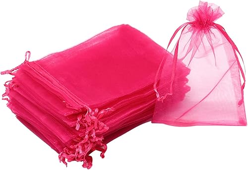 Miniatura 294 de Dealglad 100pcs Drawstring Organza bolsas de joyería caramelo para fiestas, casamientos, regalos Negro
