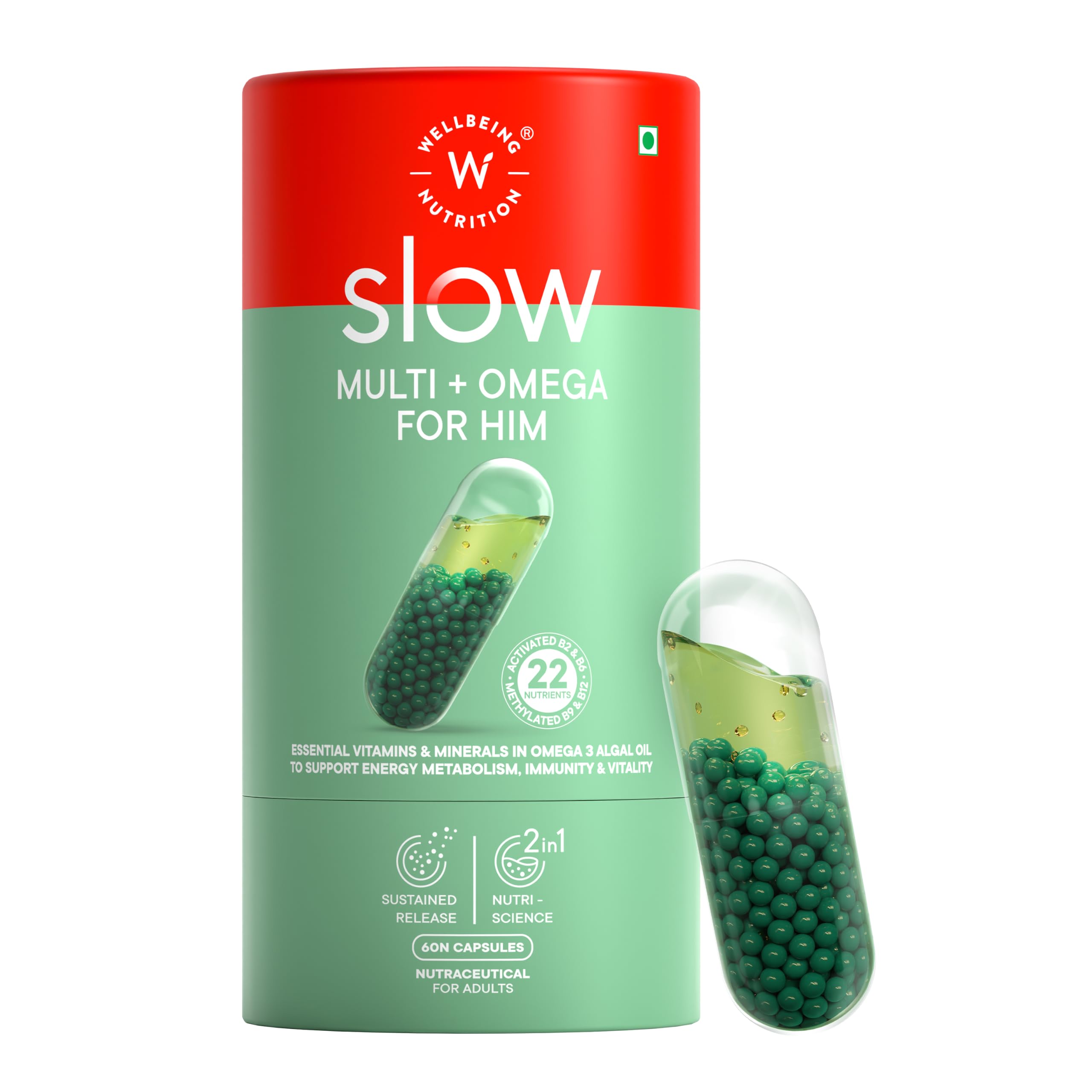 Slow Multivitamin + Omega 3 for Men