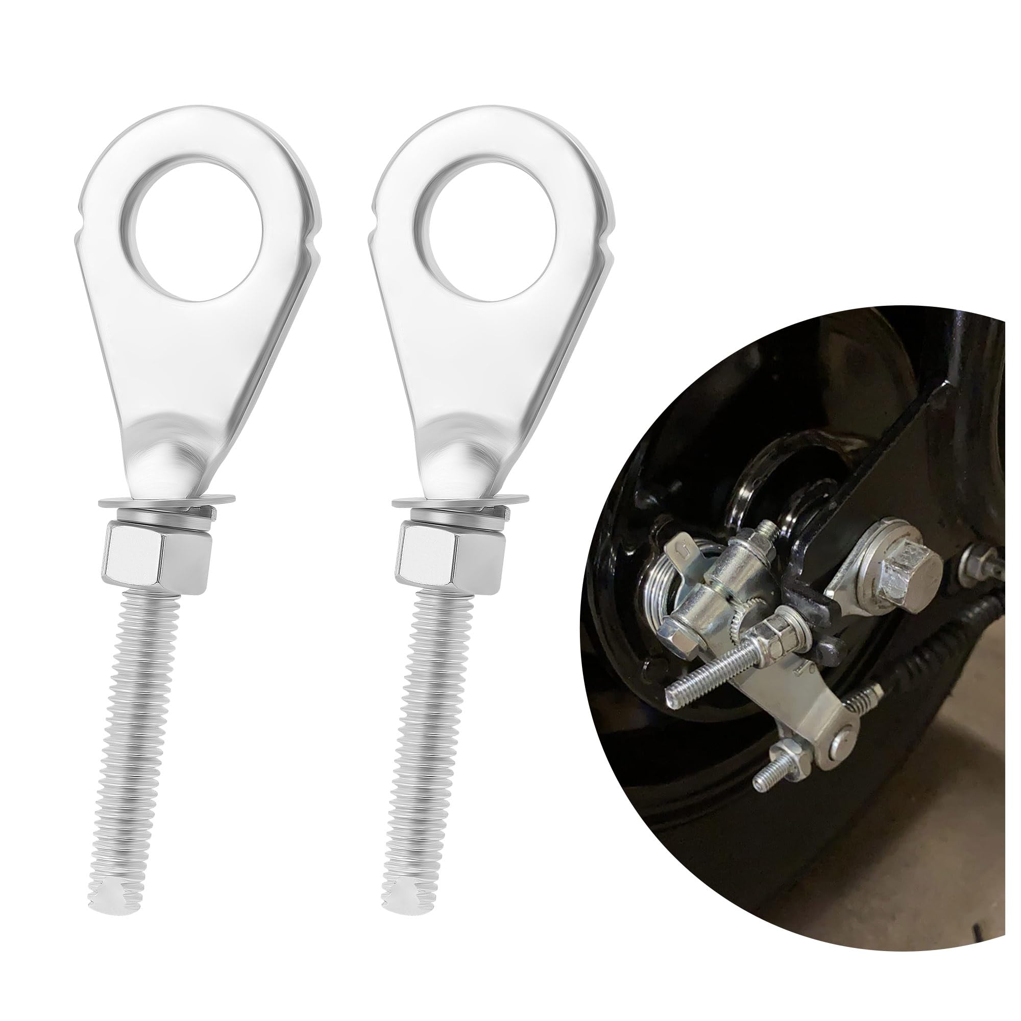 Stacool2PCS Motorcycle Chain Tensioner for Rear Chain,Mini Bike Chain Tensioner to Maintain Proper Tension in The Chain,Motorcycle Accessories Compatible with CRF100F MB5 CT70