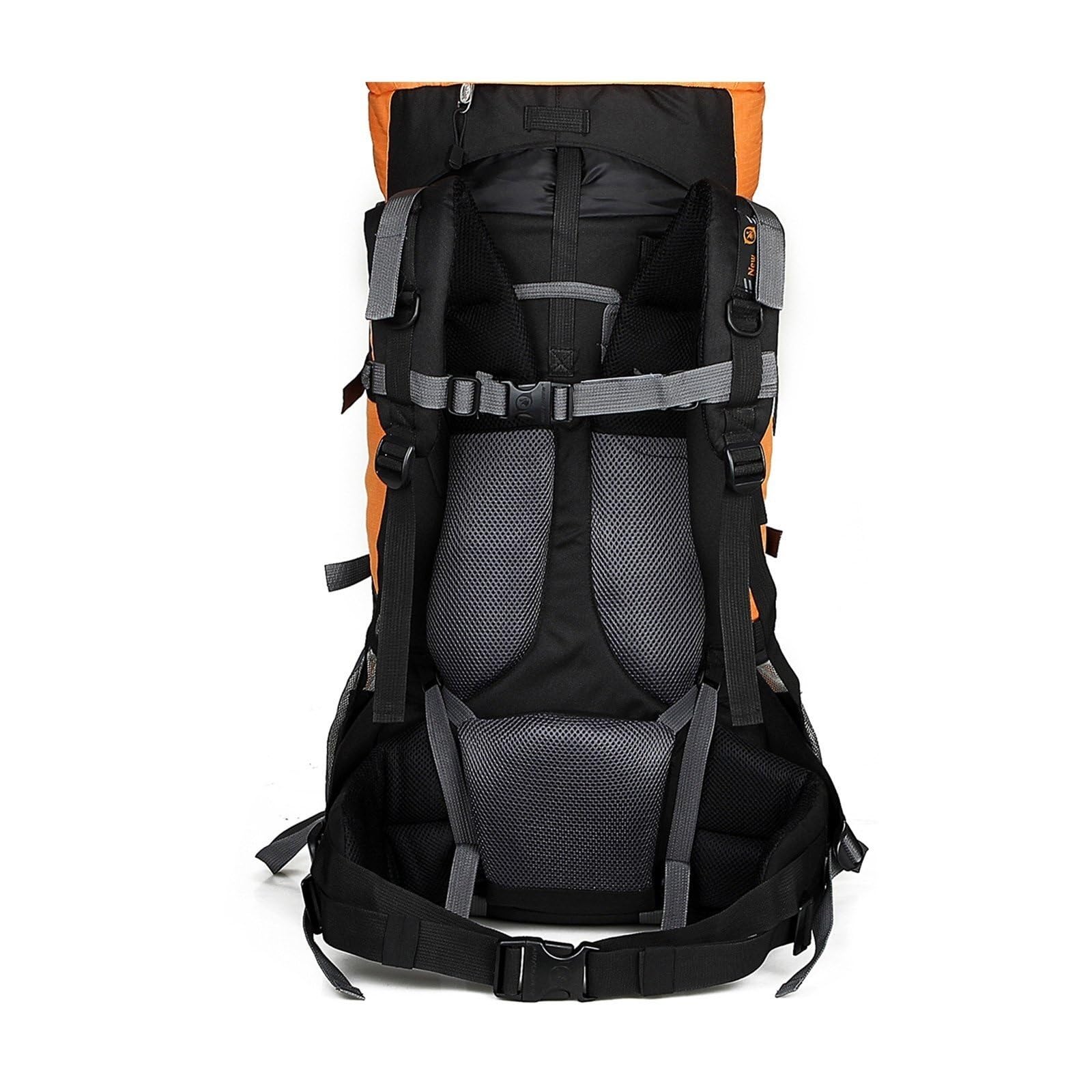 Mochila MontañIsmo Mochilas De 80 L para Exteriores, De Nailon, para Senderismo, Camping Y Montañismo Mochilas Senderismo(Black)