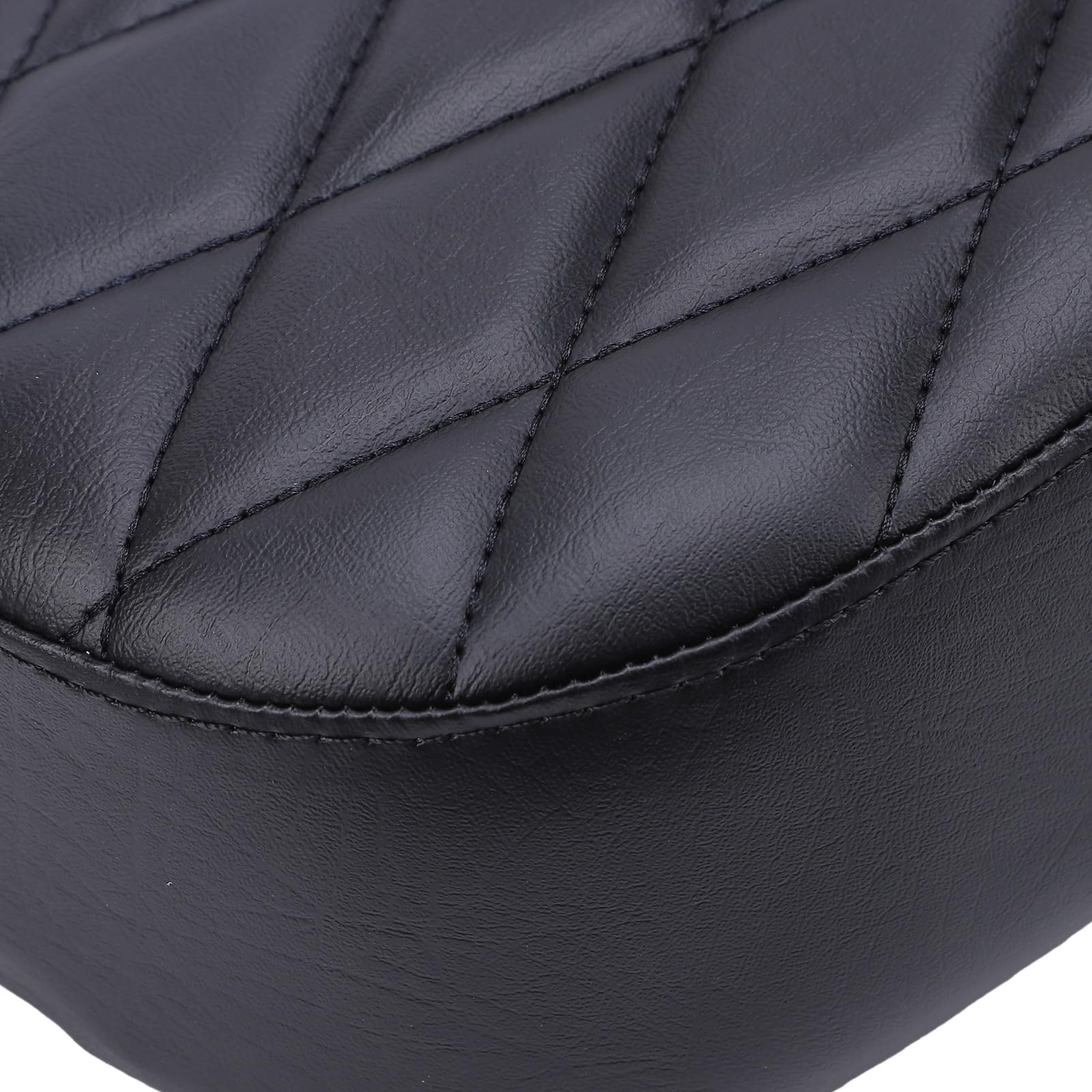Cosiki Motorcycle Driver Passenger Seat Replacement, Direct Fit Black | Trwała konstrukcja z PP i gąbki, większy komfort jazdy, prosty montaż