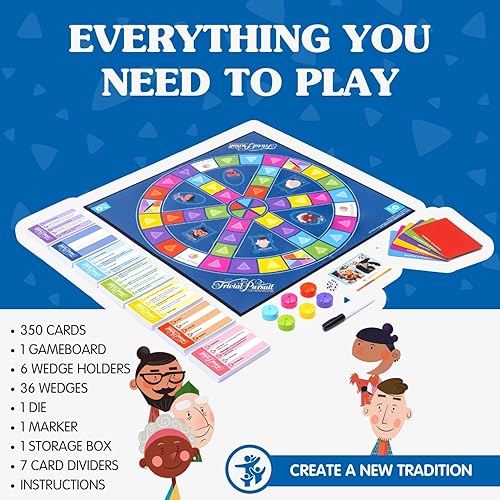 Miniatura 6 de Joy for All Trivial Pursuit Generations - Trivia para personas mayores - Juego de pensamiento cognitivo - Tarjetas grandes y fáciles de leer para