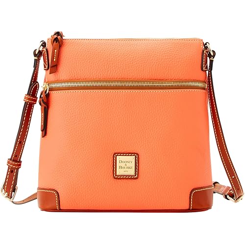 Dooney & Bourke Women's Crossbody in Pebble Grain Leather, Large Handbag with Adjustable Shoulder Strap