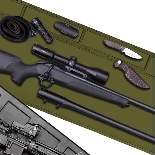 Miniatura 7 de Alfombrilla de limpieza de pistola de rifle grande, alfombrillas magnéticas de limpieza para todas las armas, alfombrilla antideslizante para