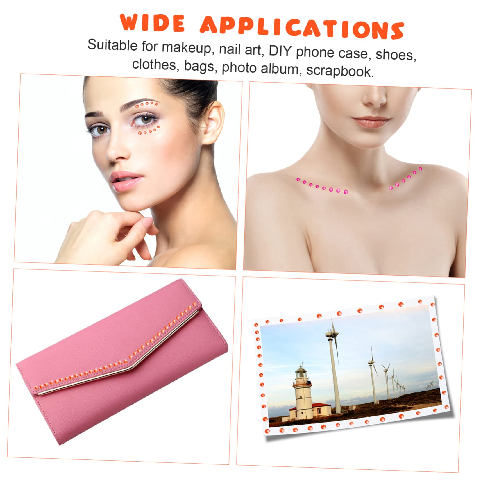 Healeved 6fogli Adesivi Per e Decorazioni Per Unghie Per Makeup e Crafting Facile Applicazione
