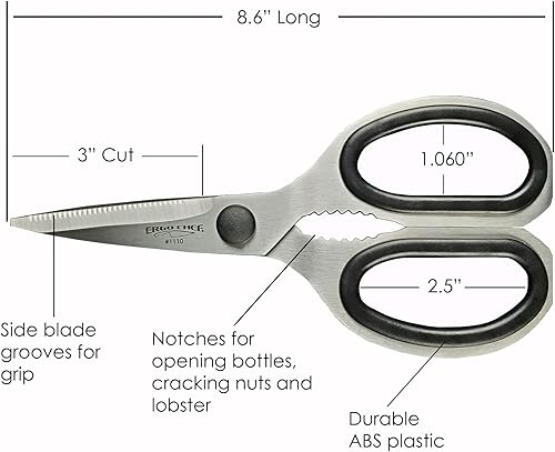 Miniatura 9 de Ergo Chef Tijeras de cocina multifunción Pro Series con soporte magnético