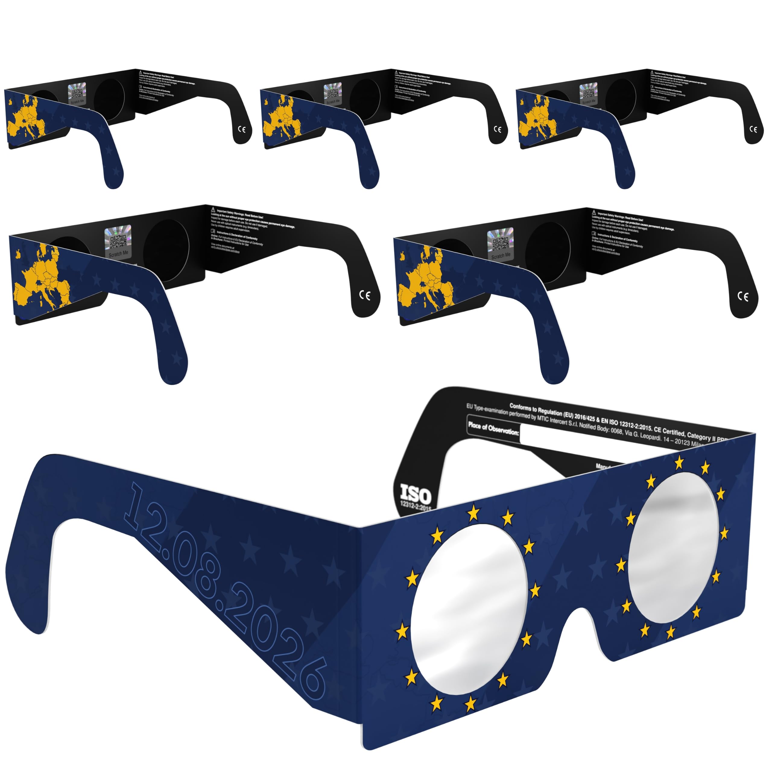 Absolute Eclipse Sprzedaż hurtowa okularów do zaćmienia słońca UE – certyfikat ISO 12312-2 i certyfikat CE – zalecany przez AAS producent UE – 2026 Eclipse Europe