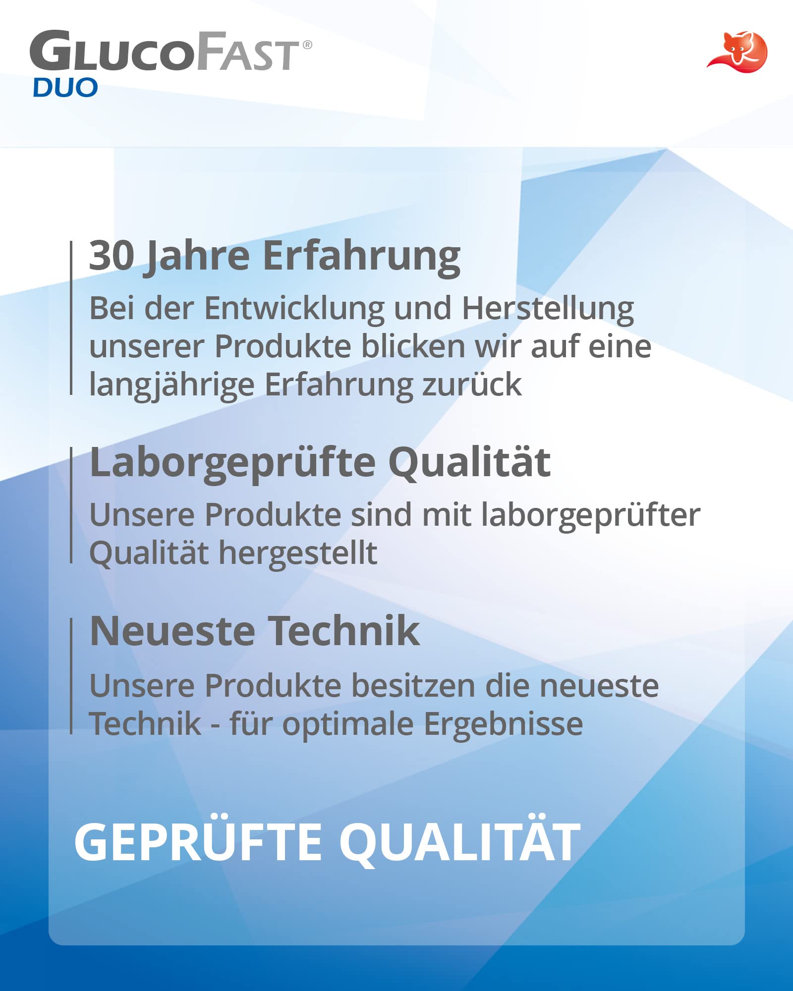Duo Blutzucker Teststreifen – 50 Stück für Glucofast Duo Messgerät | präzise & hygienische Anwendung | Nachfüllpackung für Diabeteskontrolle in mg/dl oder mmol/L