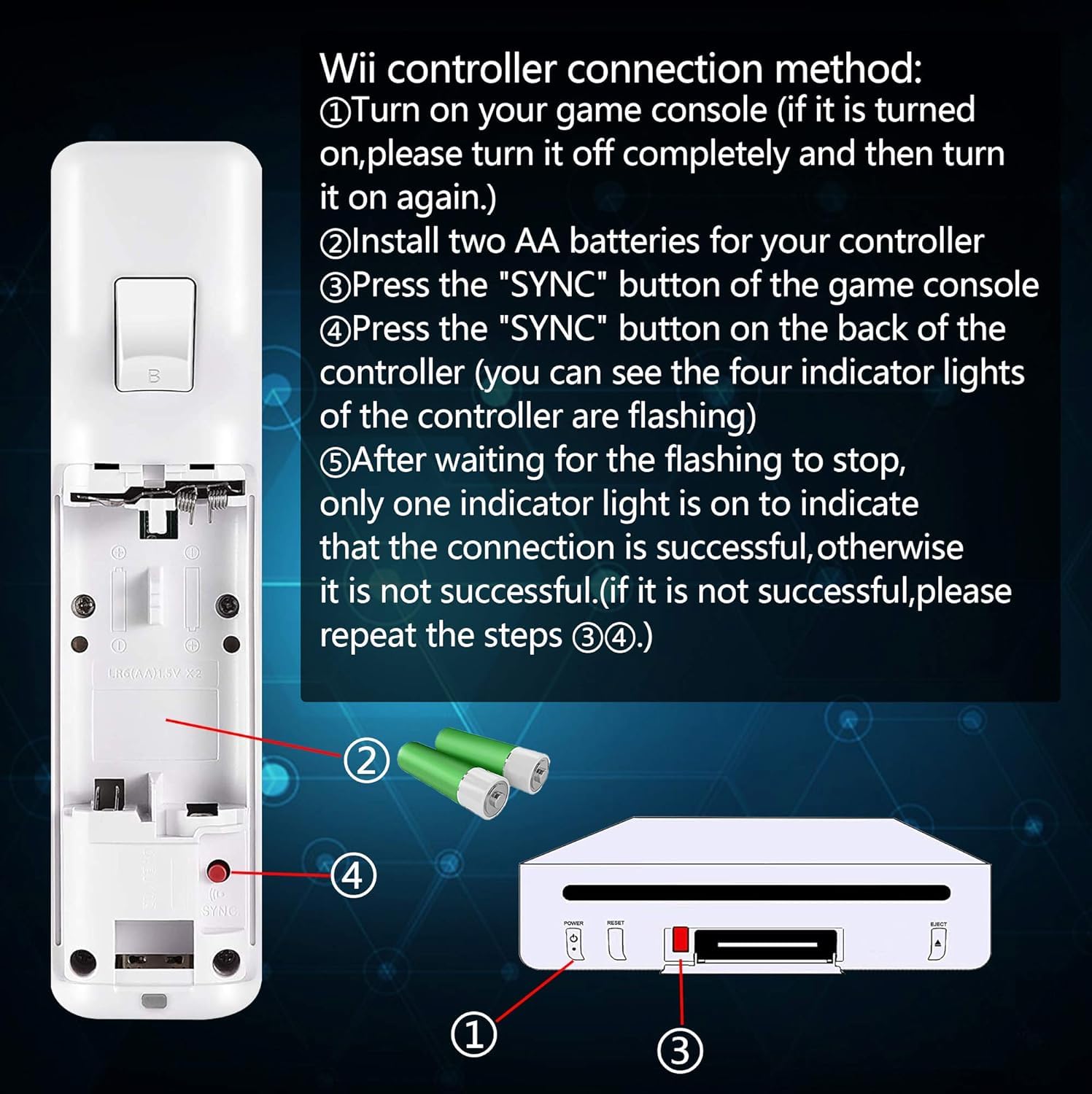 SWCTIM Wii Controller 2 Pack,Wii U Controller mit Silikonhülle und Handgelenkriemen,Nicht Motion Plus,Weiß