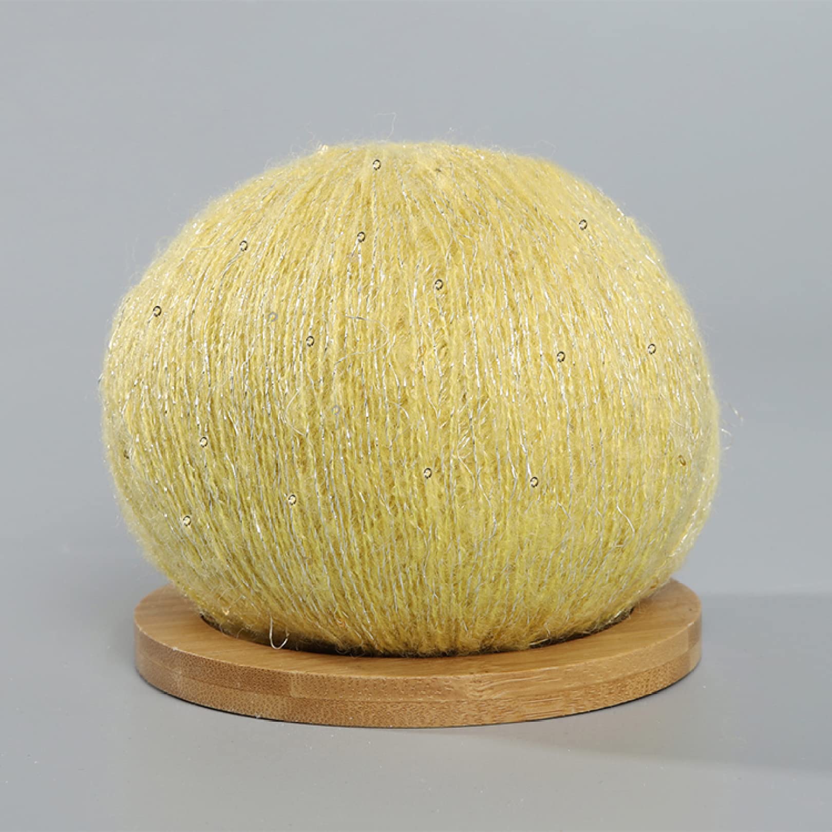 Hilo de Mohair con Lentejuelas, 50 g, Suave y Esponjoso, for Tejer suéteres chales Crochet(6)
