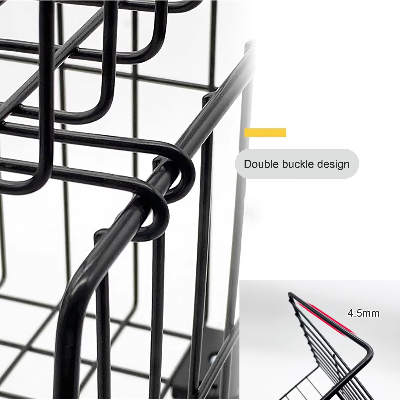 Cesto portaoggetti for frutta e verdura con ruote, portaoggetti da cucina, organizer mobile impilabile da terra
