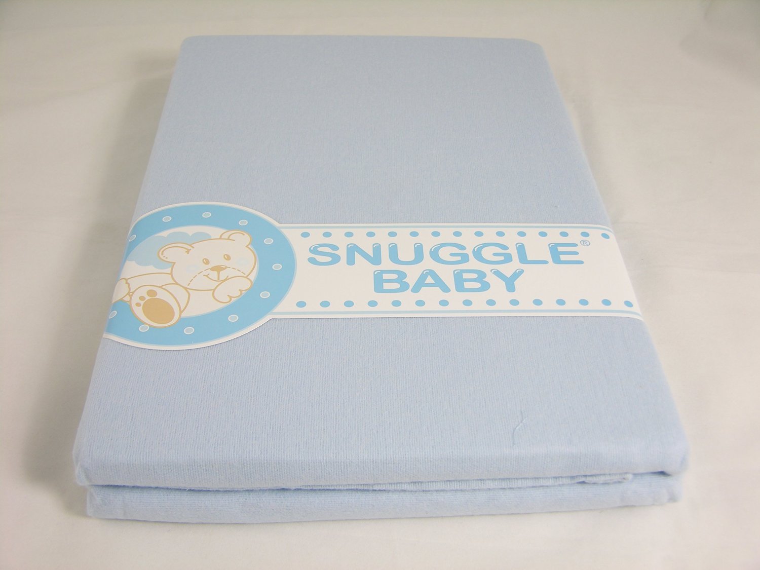 Snuggle Baby Blue Fitted Moses Basket Sheets (Pair)
