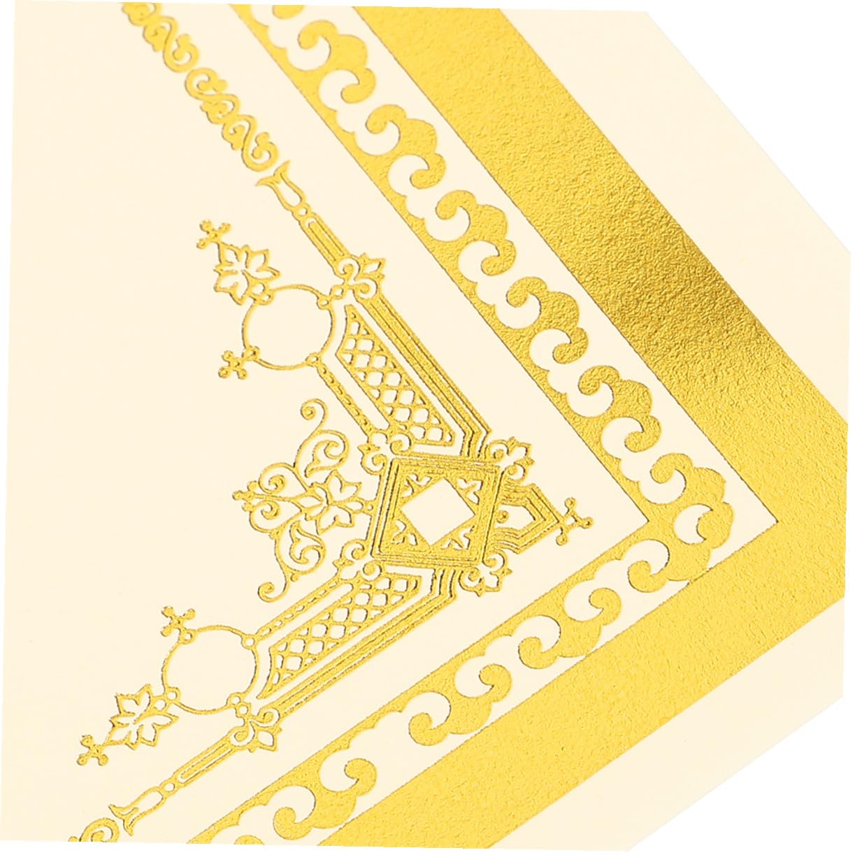 Edles Urkundenpapier mit Glatter Schreiboberfläche Blanko Zertifikatspapier in Gold 35 Blatt zum Drucken und Auszeichnen für Abschlussfest und Einschulung Deko