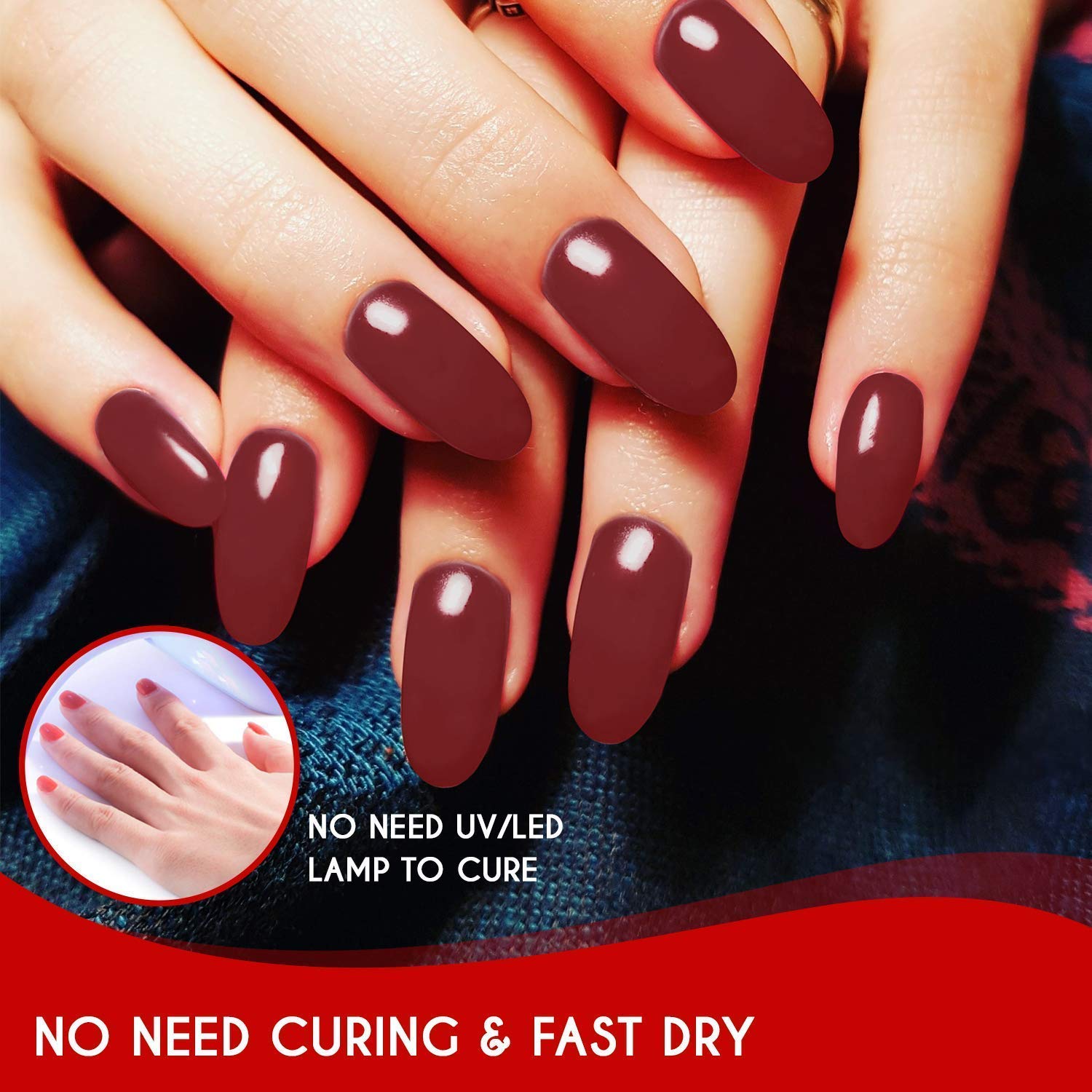 Dip Powder Base Activator and Top Coat Liquid Set for 21 Days of Vibrant Nails - No UV or LED Needed - Nail Dip Powder Liquids Set 15 ml - Cruelty-Free Formula