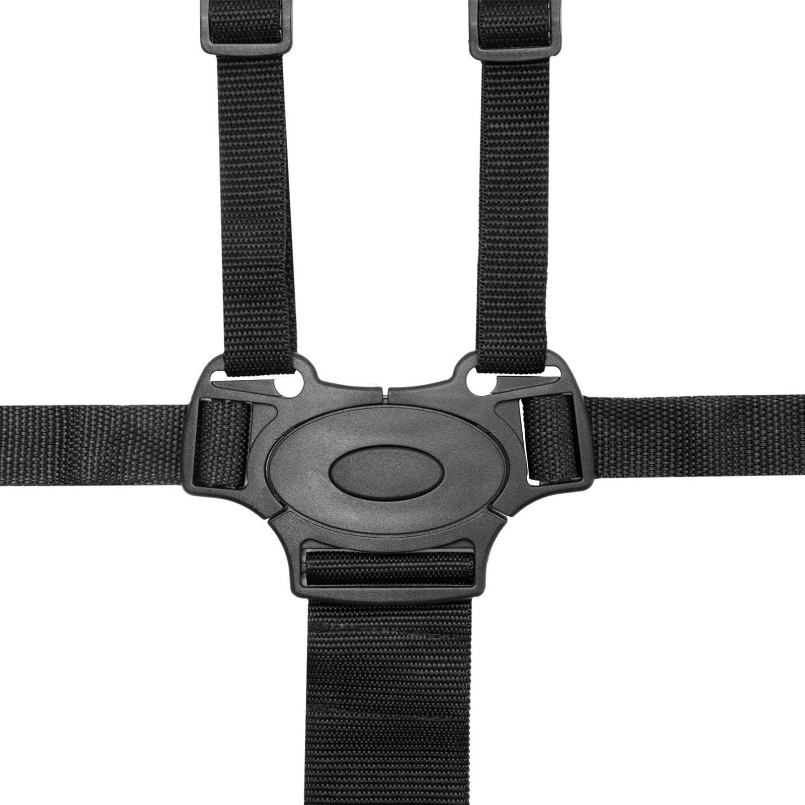 Cinghia Sicurezza Regolabile Universale, Imbracatura Regolabile a 5 Punti per Bambini, Cintura Sicurezza per Bambini a 5 Punti, per Passeggino, Imbracatura per Seggiolone con Spalline (Nero