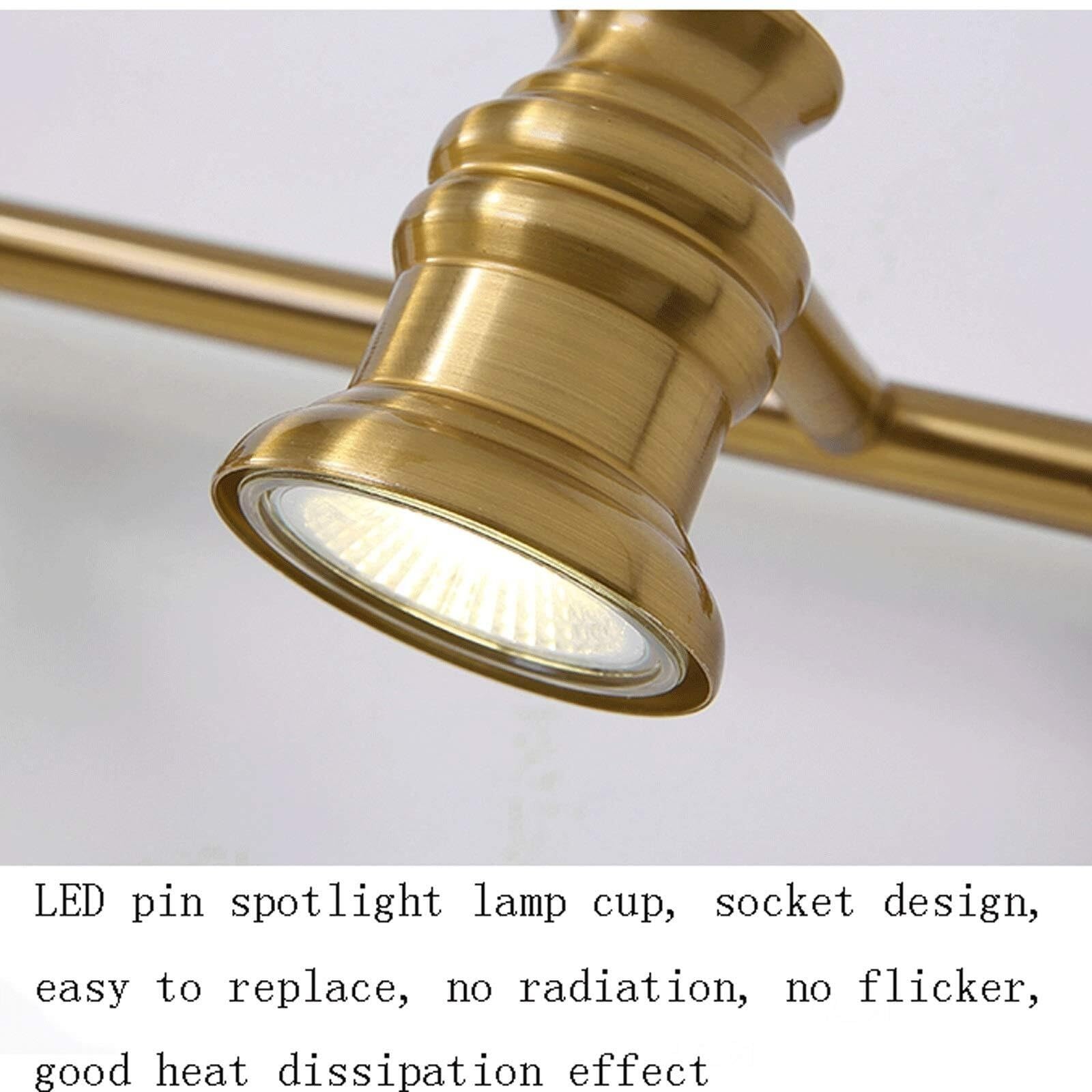 Lampada da parete per bagno a 4 luci, applique indoor a forma di campana stile industriale, lampada a muro montabile per corridoio, cucina e soggiorno
