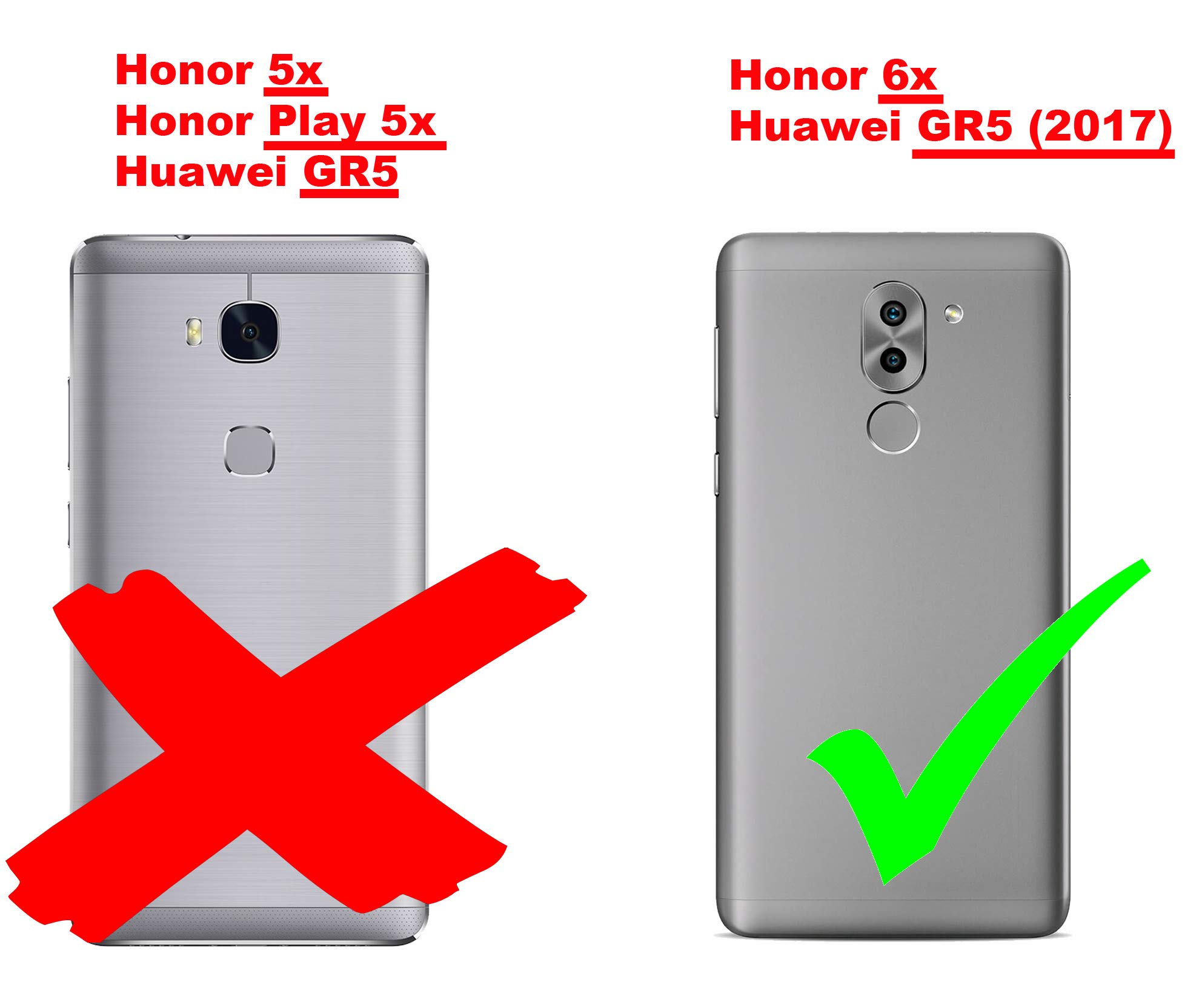 Cadorabo pellicola blindata per Honor 6 PLUS / 6X pellicola protettiva in vetro temperato trasparente di protezione del display