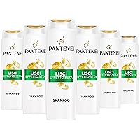 Pantene Pro-V Lisci Effetto Seta Shampoo 6x300ml per Capelli Crespi e Opachi
