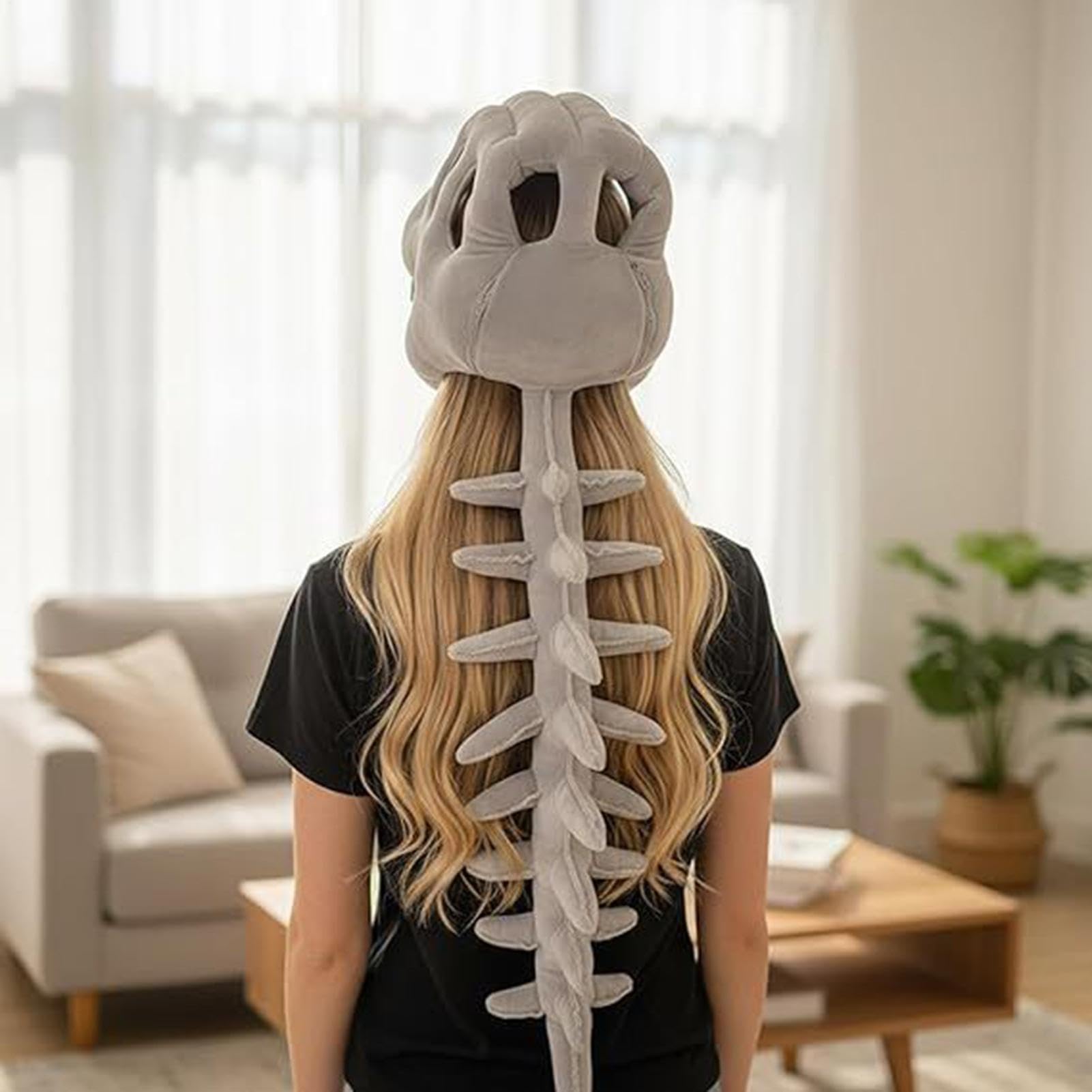 Disfraz De Dinosaurio Para Niños Muñeco De Cabeza Suave Y Ponible | Juguete Esqueleto Dinosaurio Cabeza Para Mujeres Niñas Niños Adultos Hogar Casa Dormitorio Habitación Salón Sala de Estar