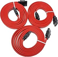 Vista 1 de Micro Connectors Paquete de 3 cables de datos rectos SATA III de 3.3 ft (F03-152-3P)