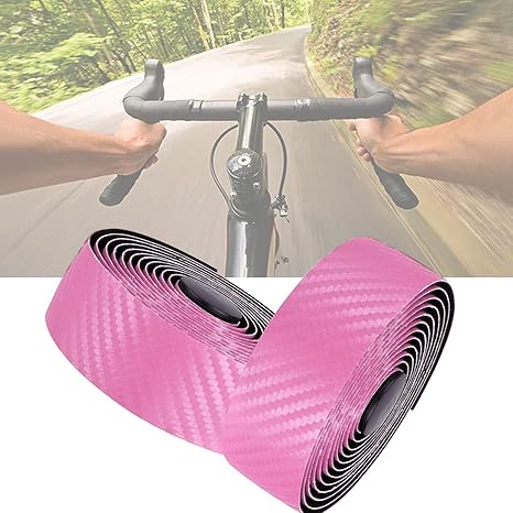 Amazon Co Jp 2本のハンドルバーテープ ロードバイクハンドルバーコルクテープ エンドプラグ付きコルクバーテープ サイクリングハンドル用eva通気性ハンドルバーテープグリップラップの変更 Pink スポーツ アウトドア