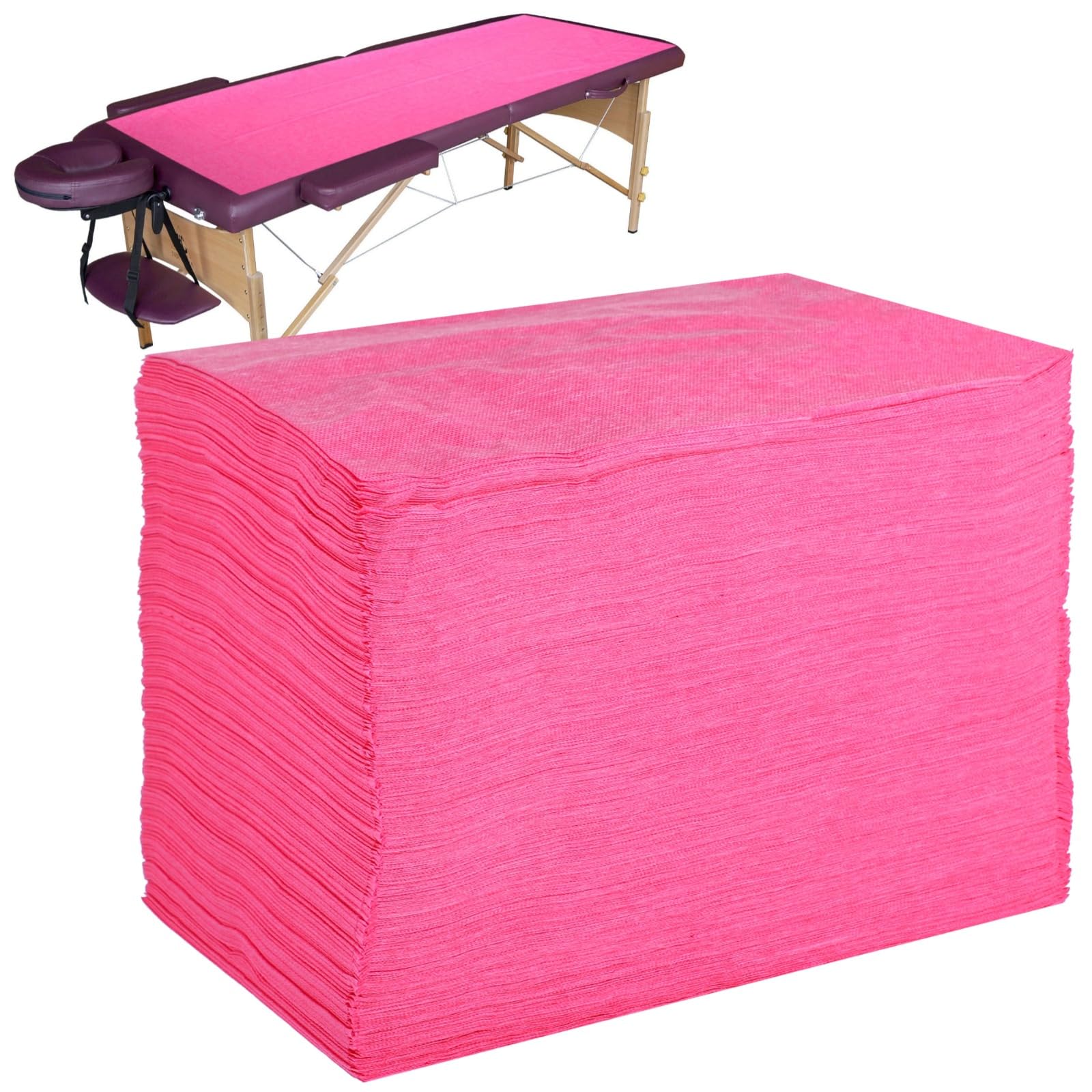 Drap de lit jetable non tissé doux de 70,9x31,5 cm pour massage et spa