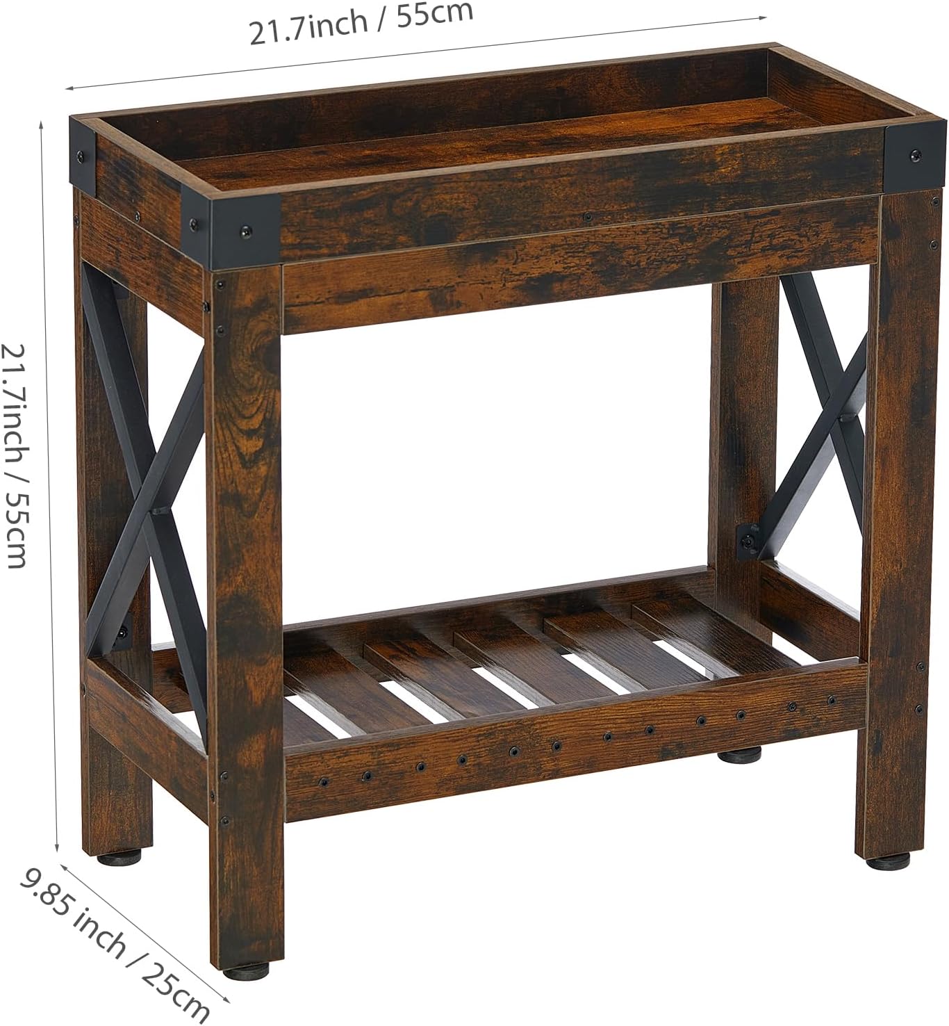 Narrow Side Table, Slim End Table,Sofa Side Table, End Table Nightstand for Bedroom, Living Room, Small Spaces