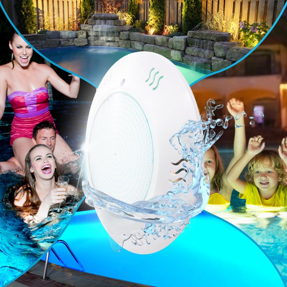 Foco Piscina 35W 6000K LED Superficie tono luz Blanco Frío