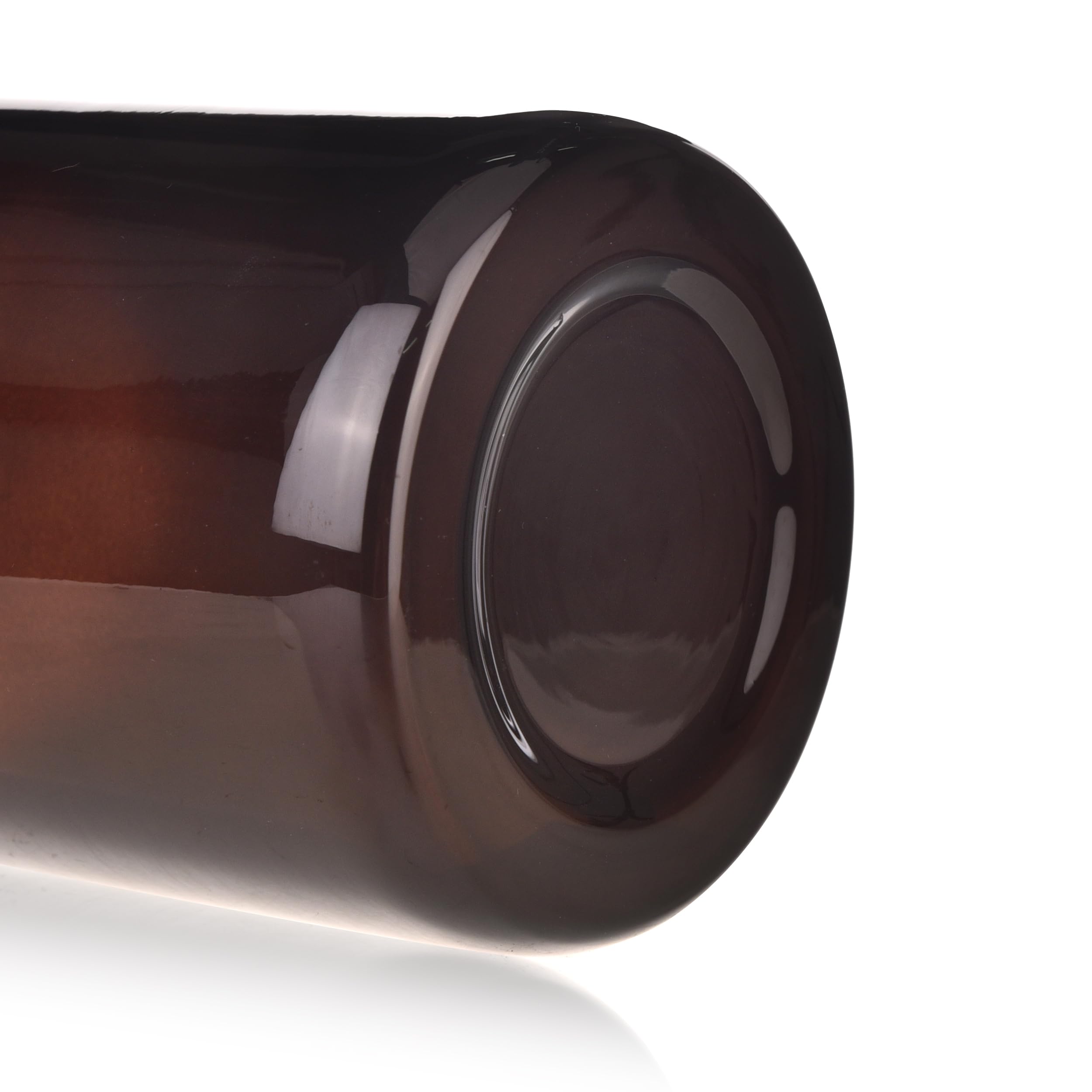 Botella de vidrio, botella de reactivo de boca ancha de laboratorio, botella de reactivo de vidrio ámbar, botella de vidrio de borosilicato de 1000 ml con tapón de tierra de vidrio (1000 ml)