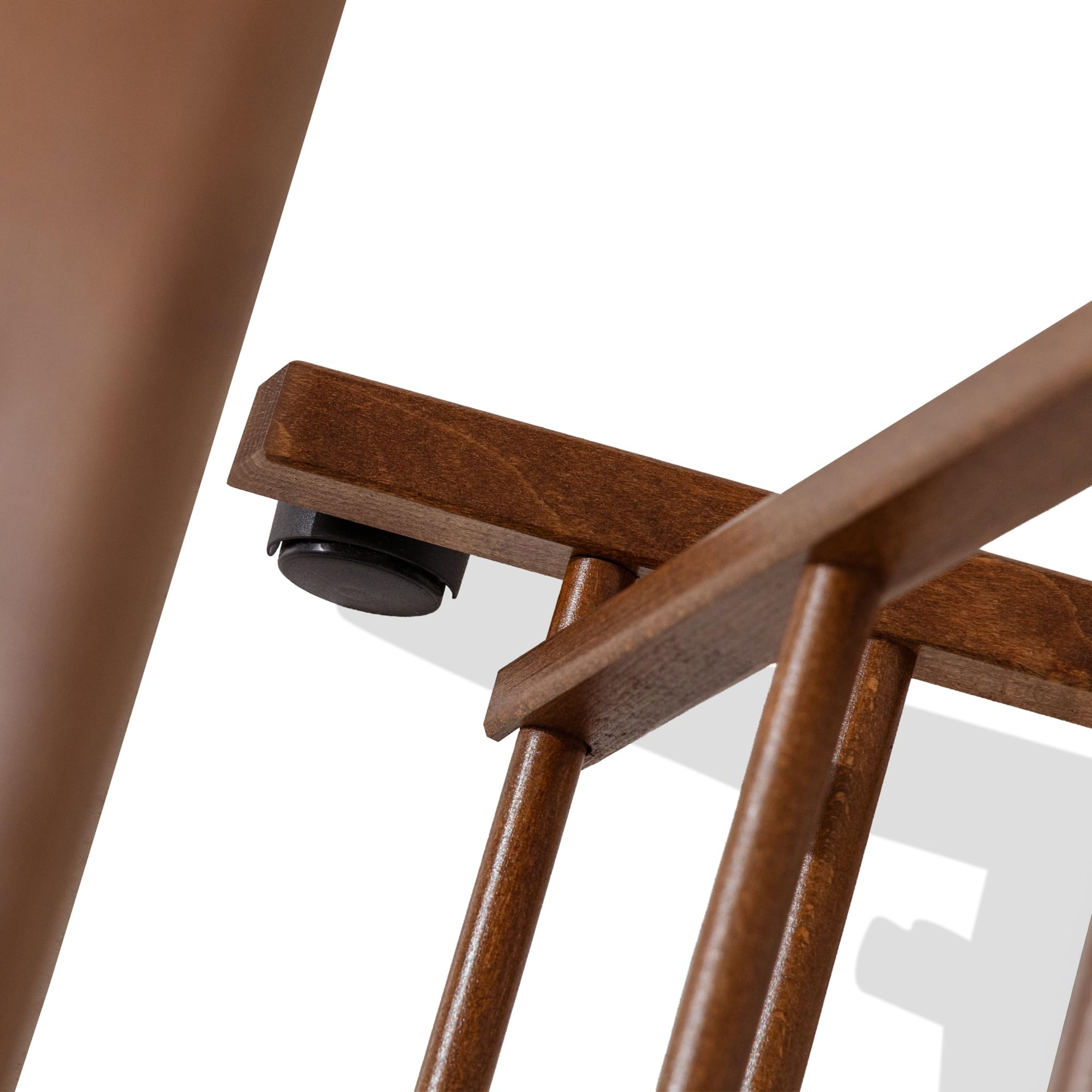 konsimo klappbarer Herrendiener - Kleiderständer aus Massivholz, für Jacken, Hosen, Gürtel und Krawatten, ideal für Schlafzimmer und Ankleideraum (Braun, Rollständer 44,5x103x40
