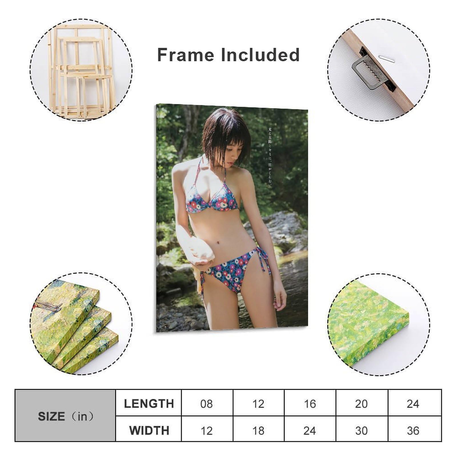 Amazon.co.jp: 田中美麗フォトキャンバスフォトポスター206 キャンバス