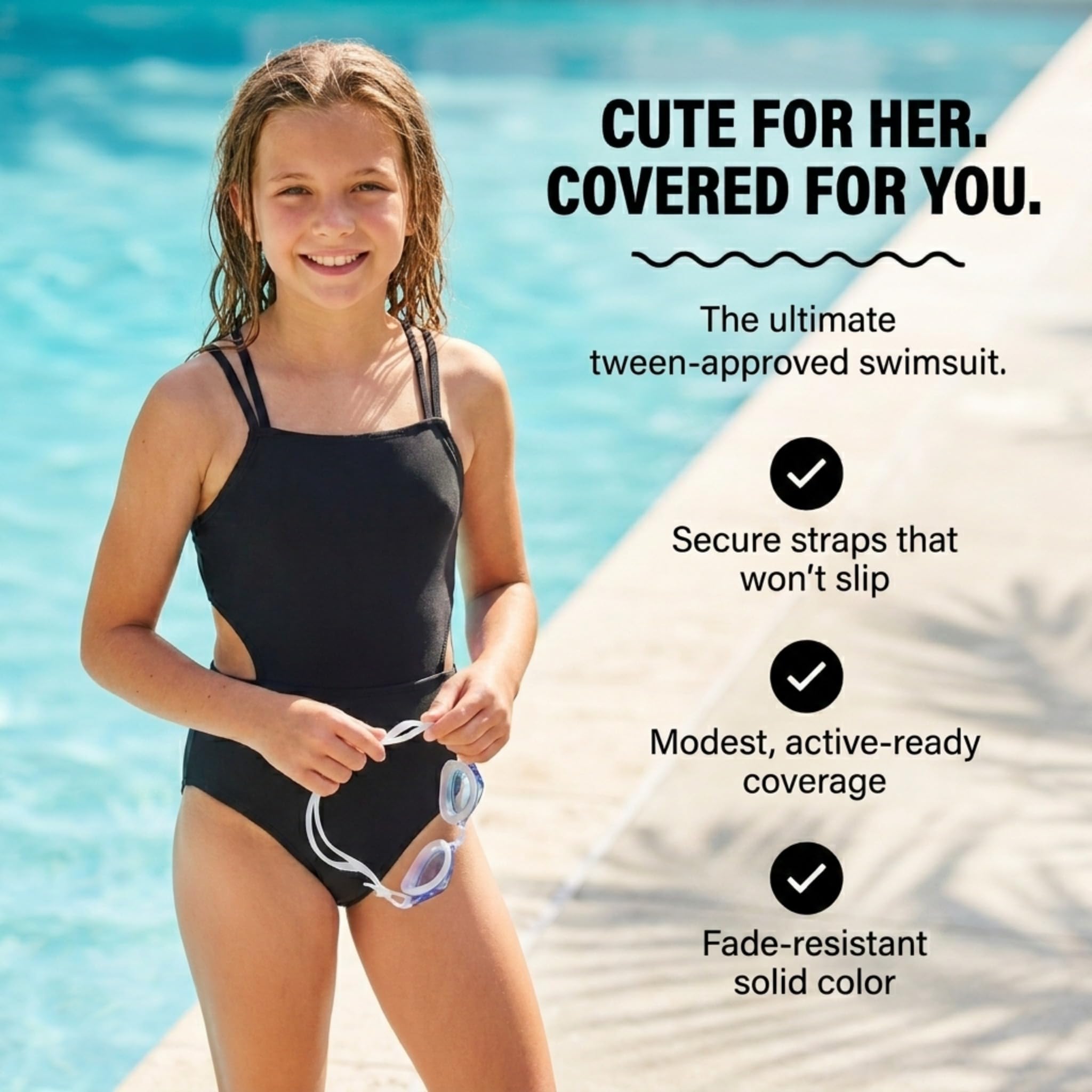 Kanu Surf Beach Girl Sport Cut-Out One Piece Swimsuit Maillot de Bain Une pièce Fille