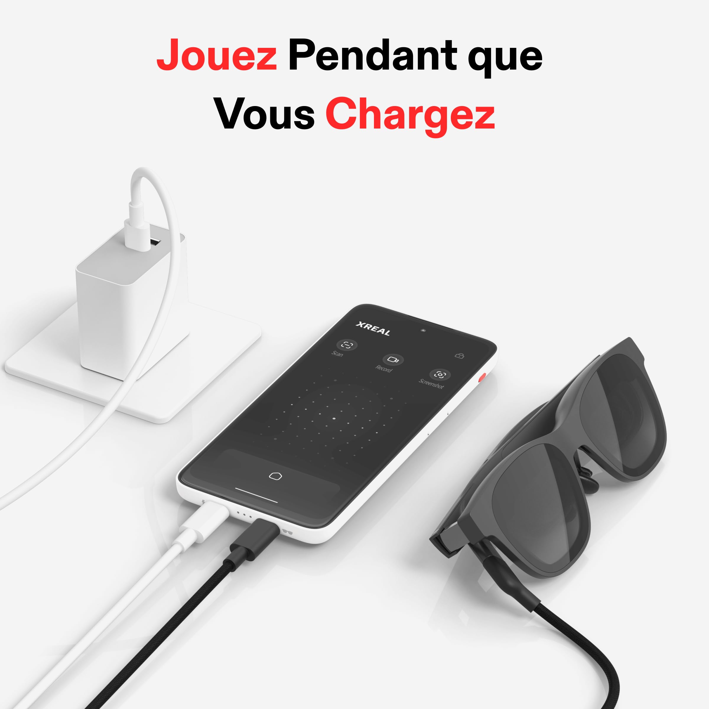 XREAL Beam Pro (WiFi 8G+256G), Spatial Computing Device pour AR Lunettes, Double Caméra 3D 50MP, écran 1080p 90 Hz, Android14 NebulaOS+Google Play, WiFi 6, Bluetooth 5.2 XR Lunettes