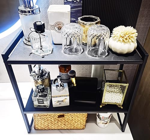 Miniatura 2 de Organizador de estante de gabinete expandible de 2 niveles de 14.5-25 pulgadas de largo, estante para encimera de cocina, estante para fregadero,